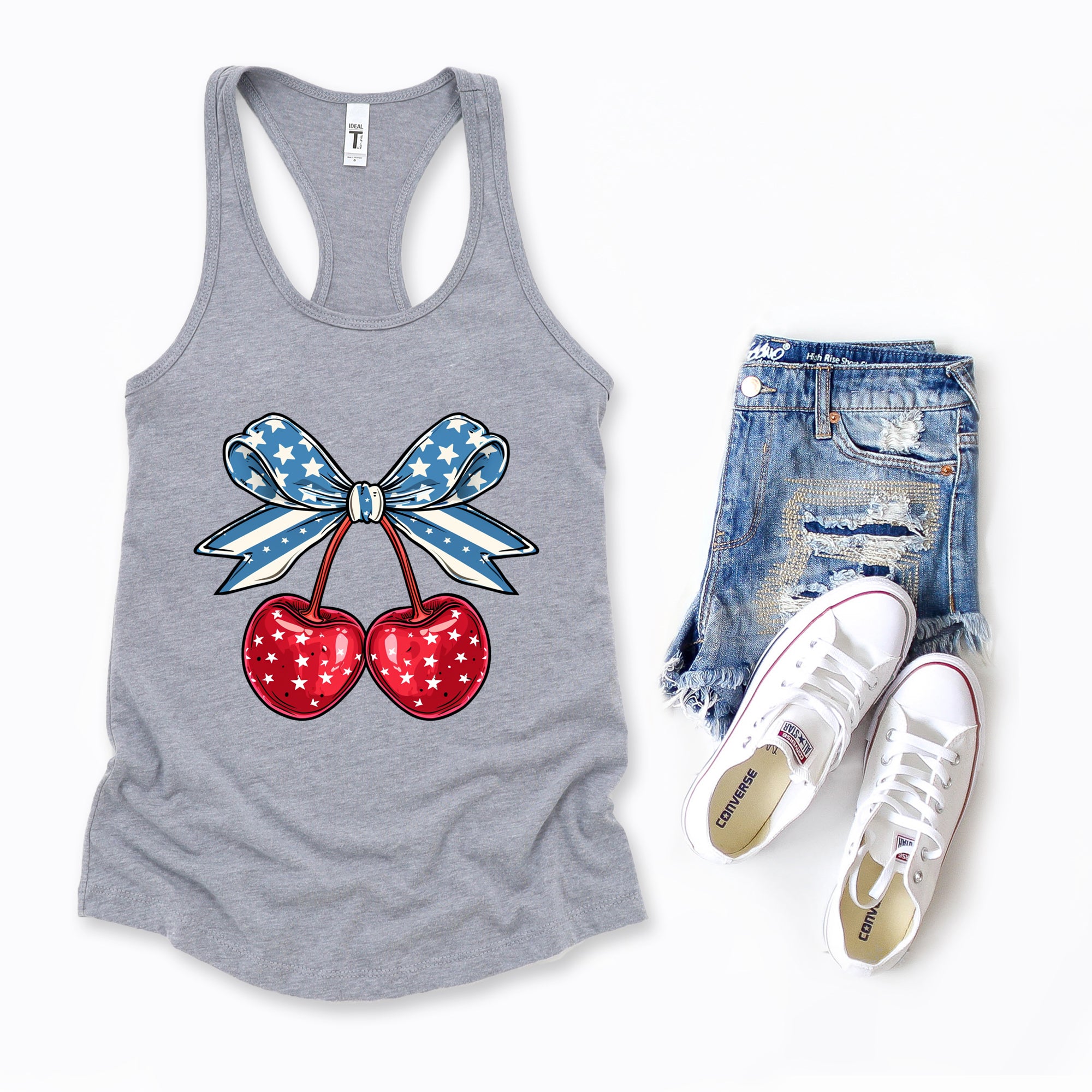 Coquette Patriotic Cherries | Racerback Tank
