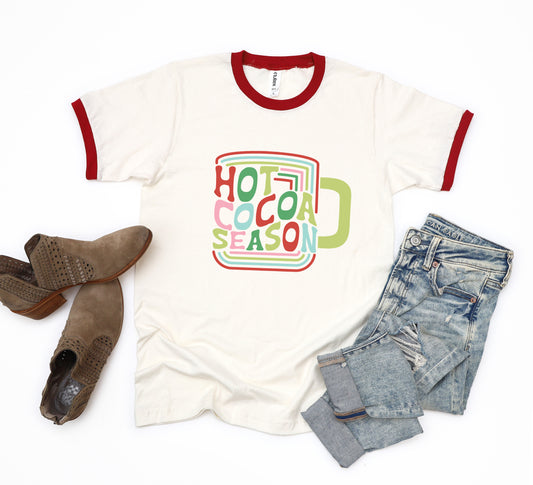 Retro Hot Cocoa Season | Ringer Tee