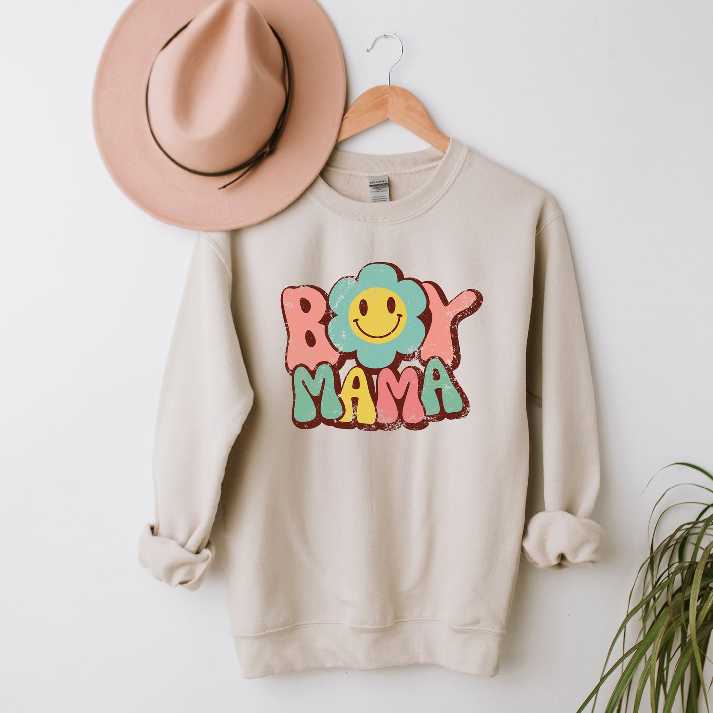 Boy Mama Flower | Sweatshirt