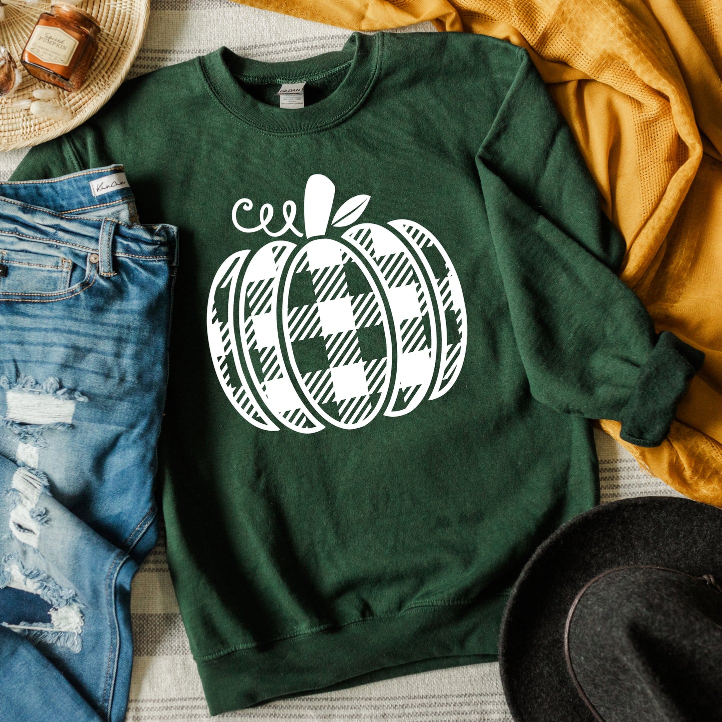 Buffalo Plaid Pumpkin | Sweatshirt