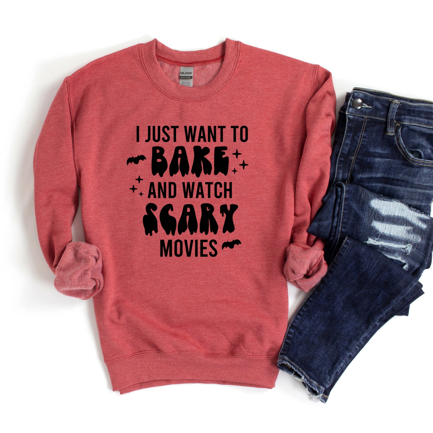 Bake And Watch Scary Movies | Sweatshirt