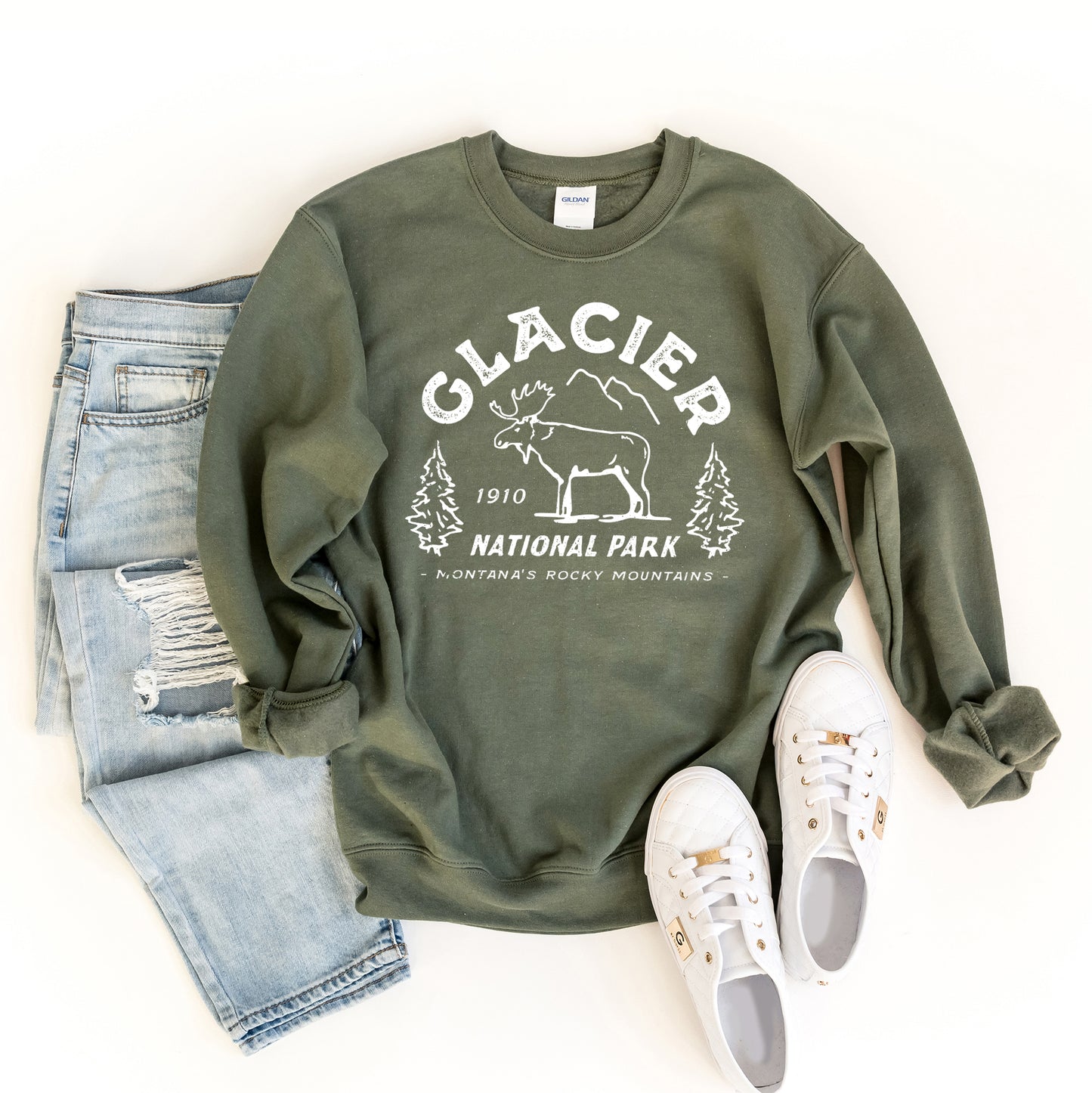 Vintage Glacier National Park | Sweatshirt