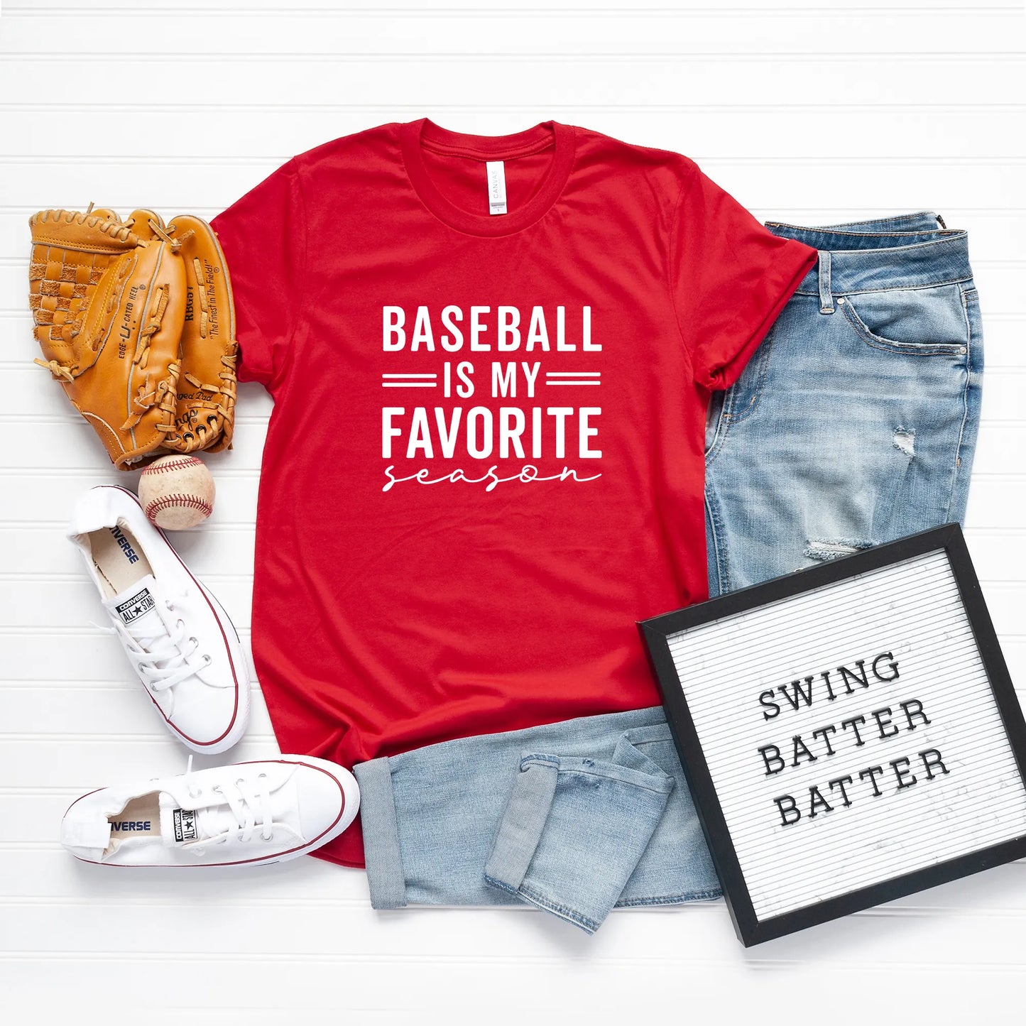 Baseball Is My Favorite Season | Short Sleeve Graphic Tee