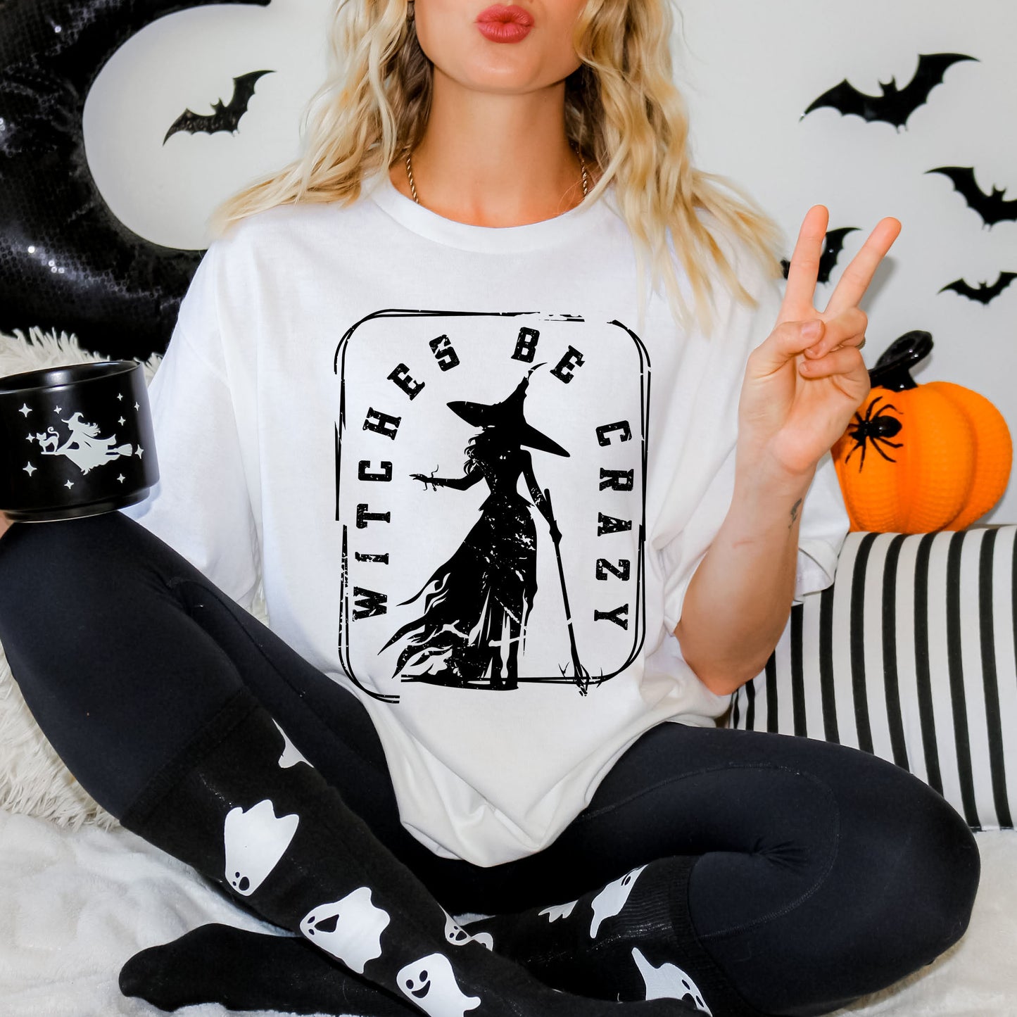 Witches Be Crazy Rectangle | Garment Dyed Short Sleeve Tee