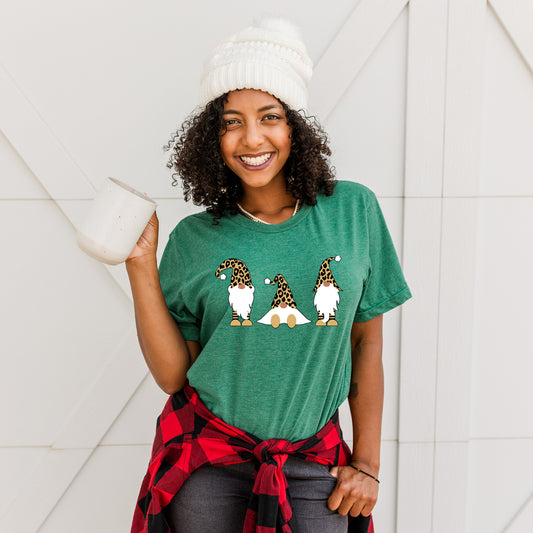 Leopard Gnomes | Short Sleeve Crewneck