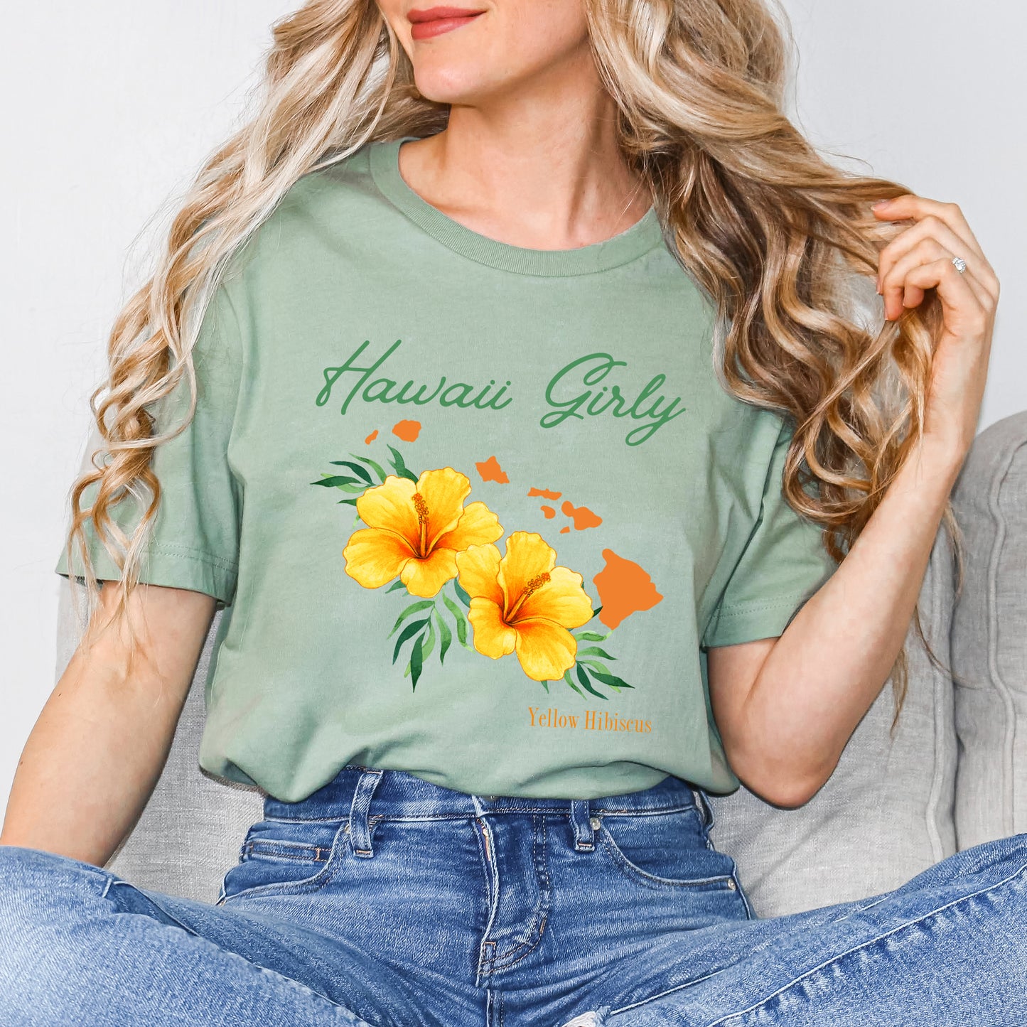 Hawaii Girly Flower | Short Sleeve Graphic Tee