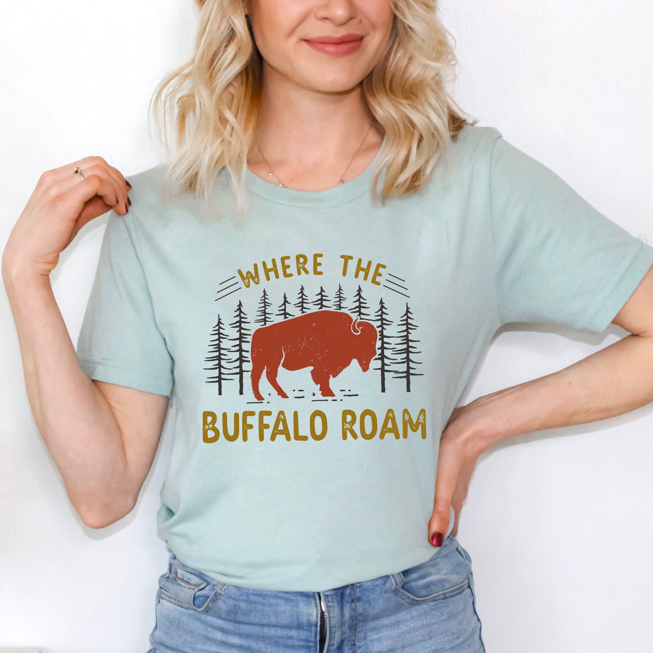 Where the Buffalo Roam | Short Sleeve Graphic Tee