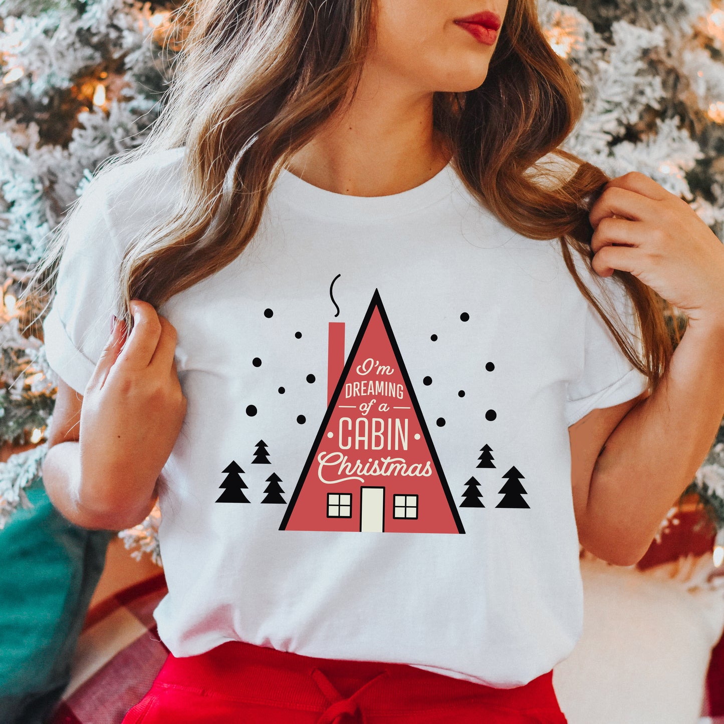 Cabin Christmas | Short Sleeve Crewneck