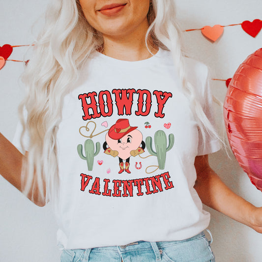 Howdy Valentine Heart | Short Sleeve Crew Neck