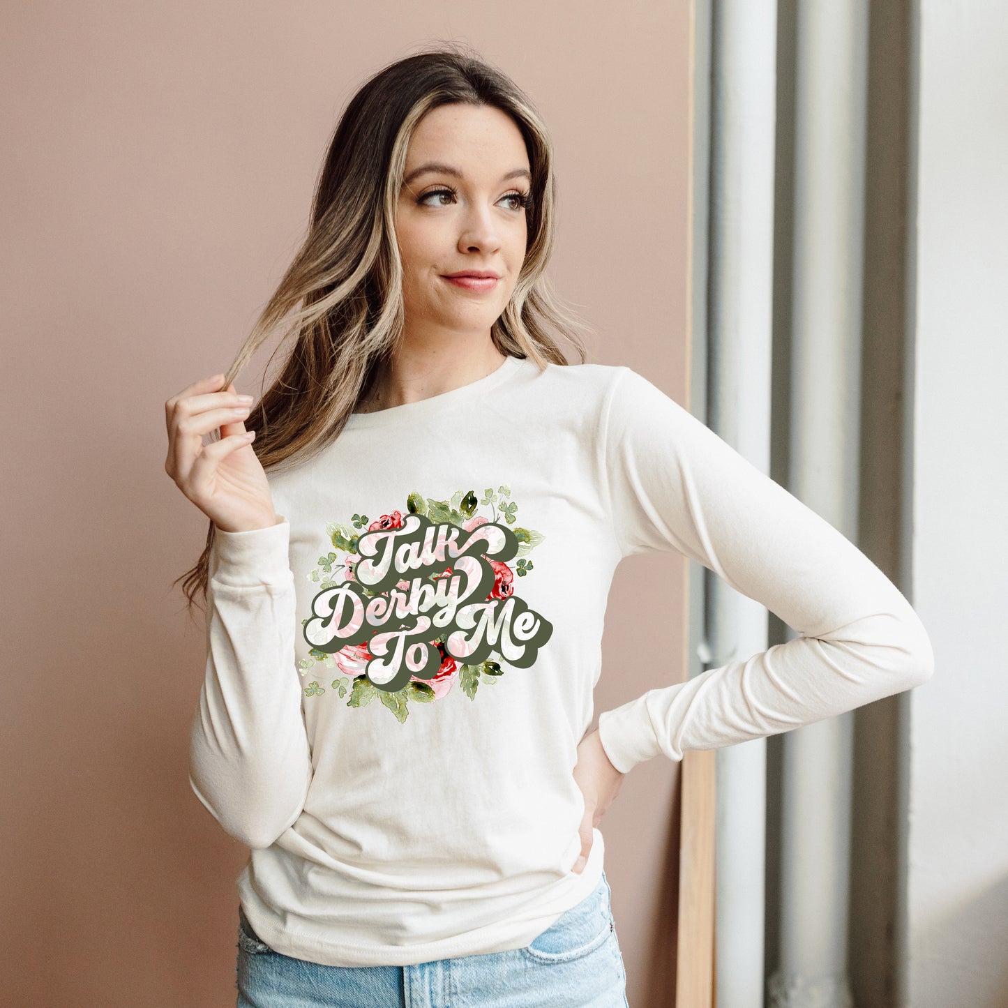 Talk Derby To Me | Long Sleeve Crew Neck