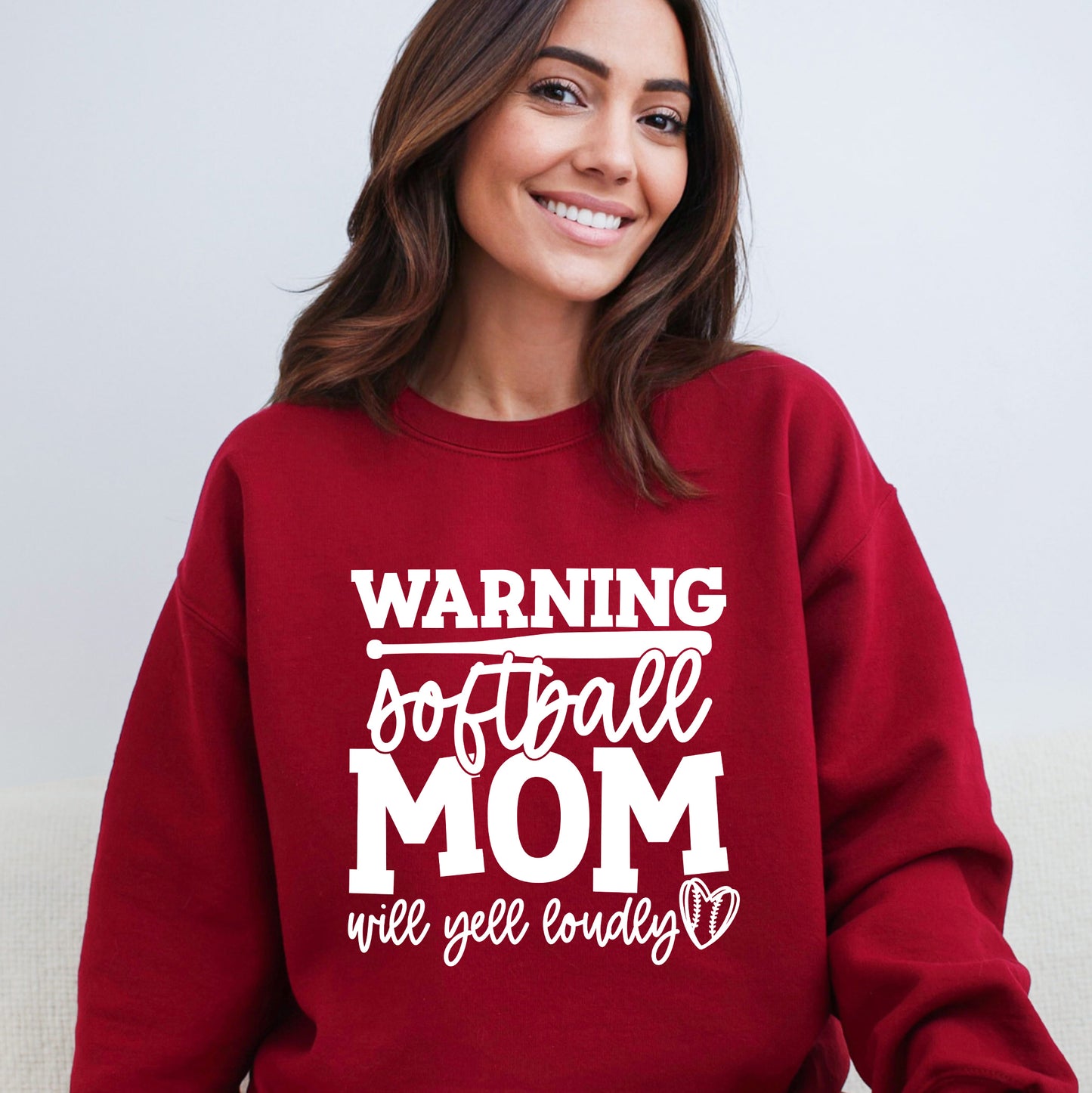 Warning Softball Mom | Sweatshirt