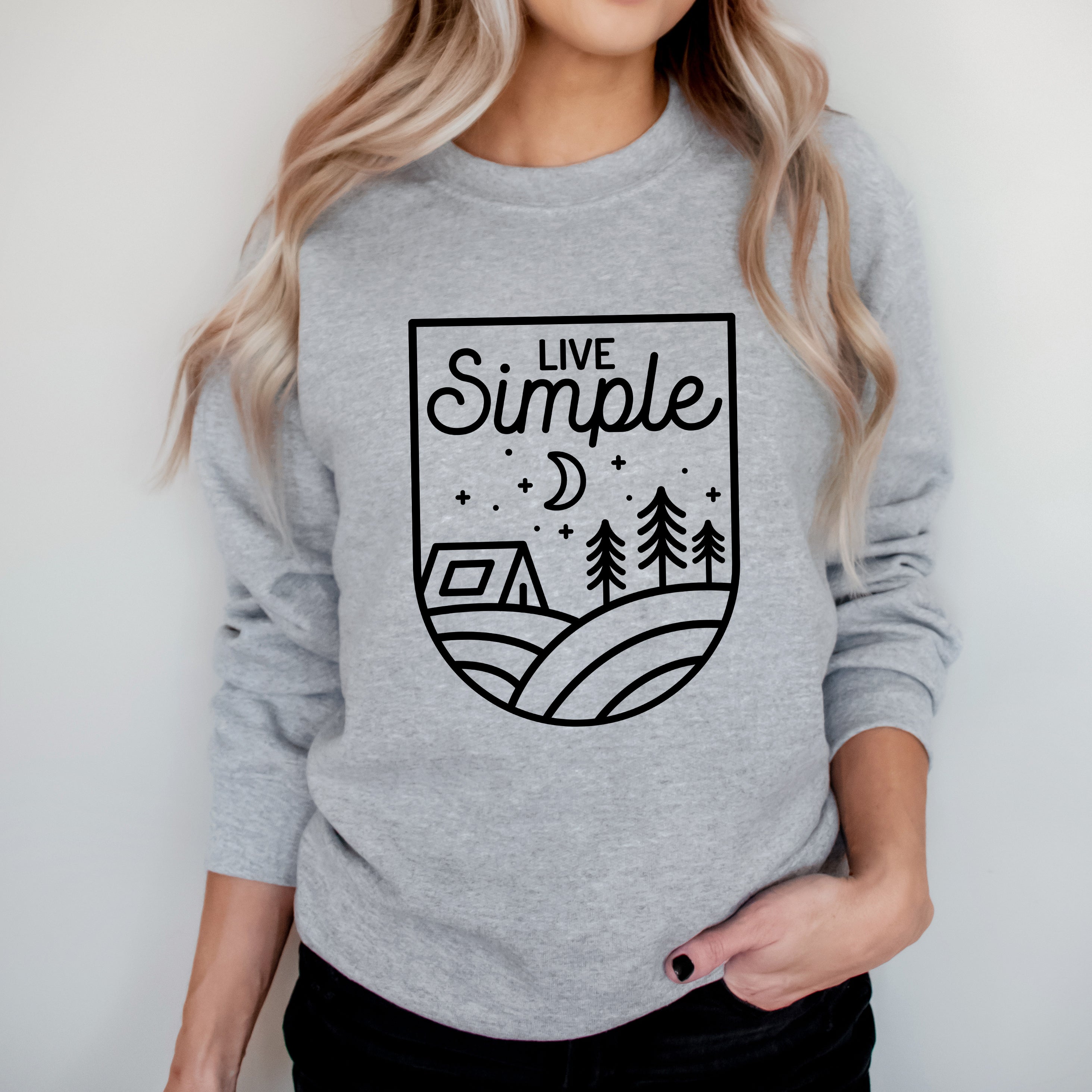 Live Simple Tent | Sweatshirt