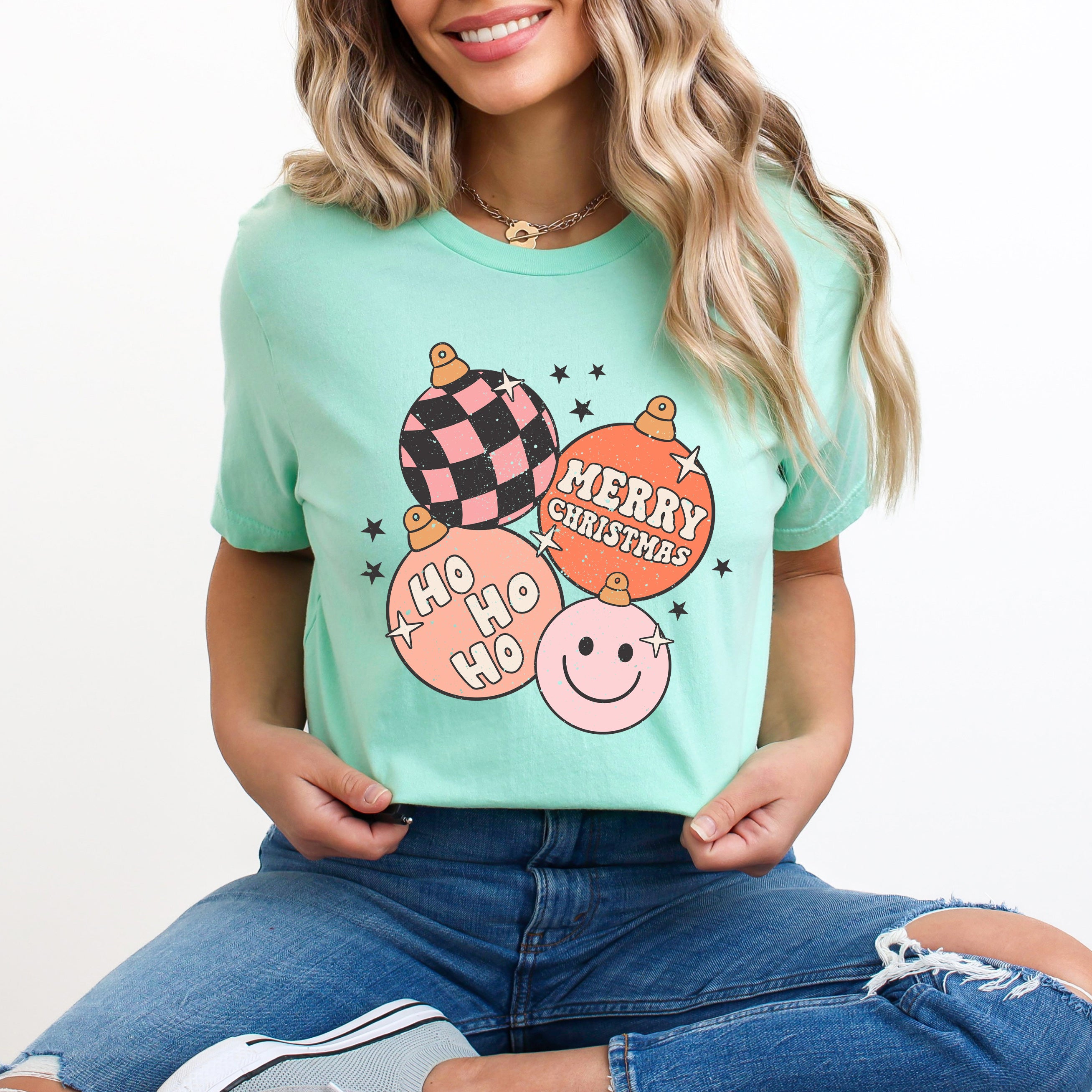 Retro Ornaments | Short Sleeve Crew Neck
