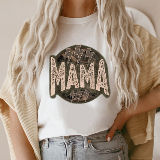 Boho Mama Lightning Bolts | Short Sleeve Graphic Tee