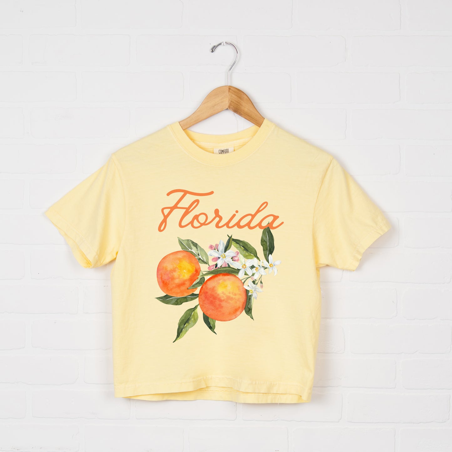 Florida Flower Colorful | Relaxed Fit Cropped Tee