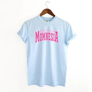 Momnesia Varsity | Garment Dyed Short Sleeve Tee