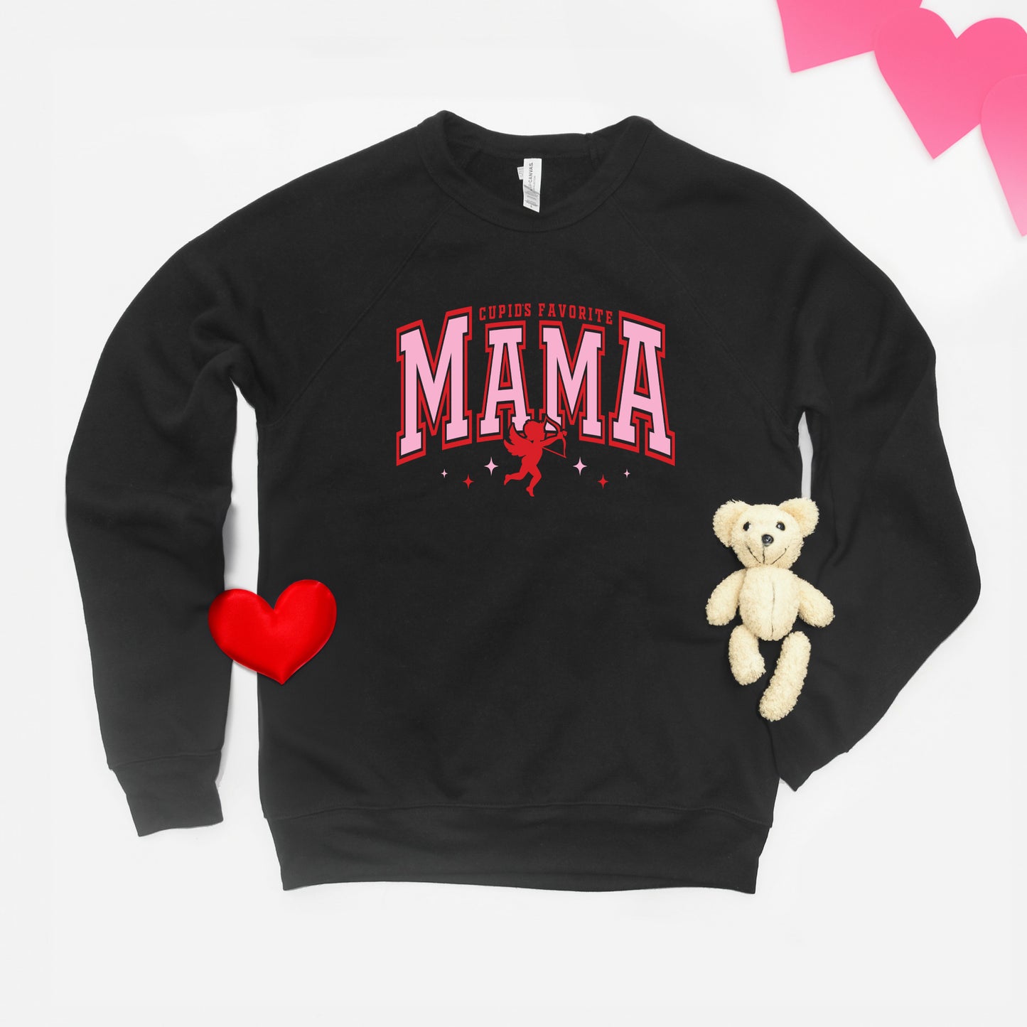 Cupid's Favorite Mama | Bella Canvas Sweatshirt