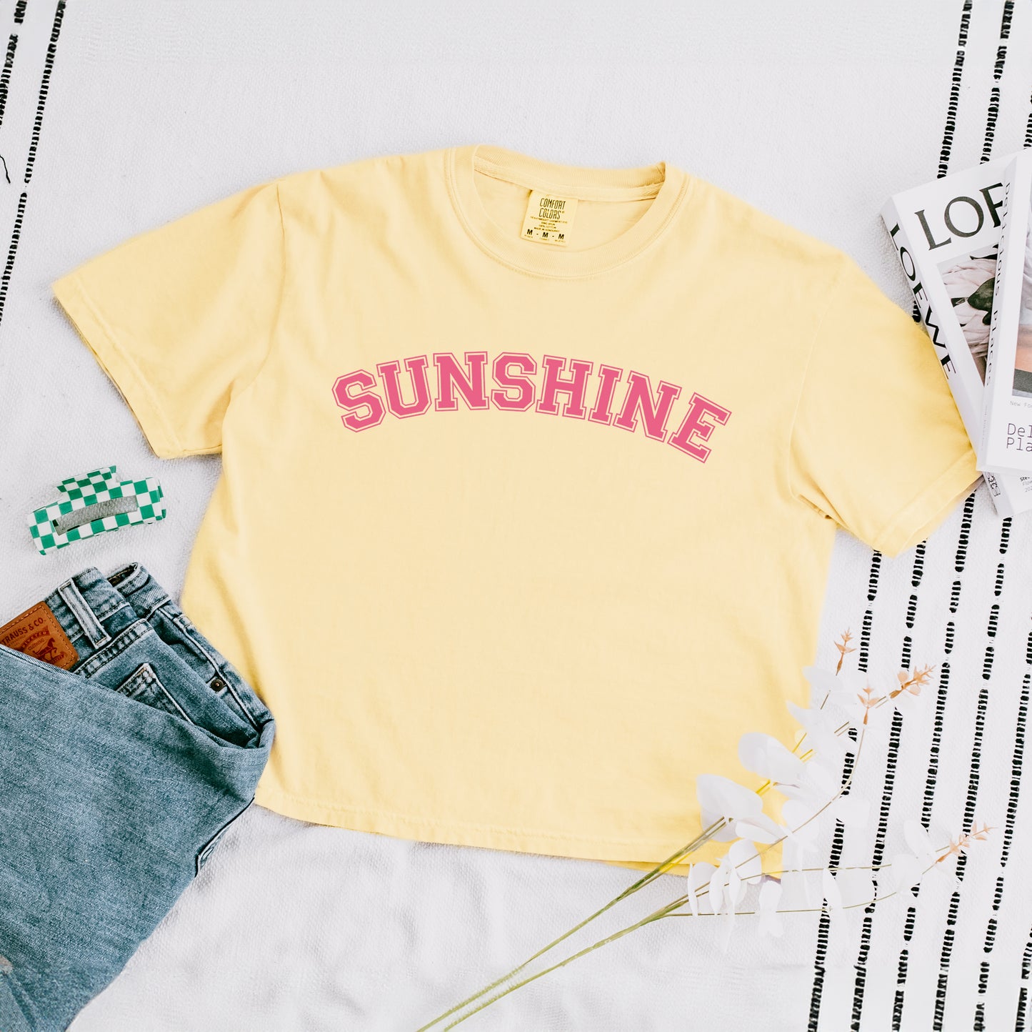 Sunshine Block | Relaxed Fit Cropped Tee