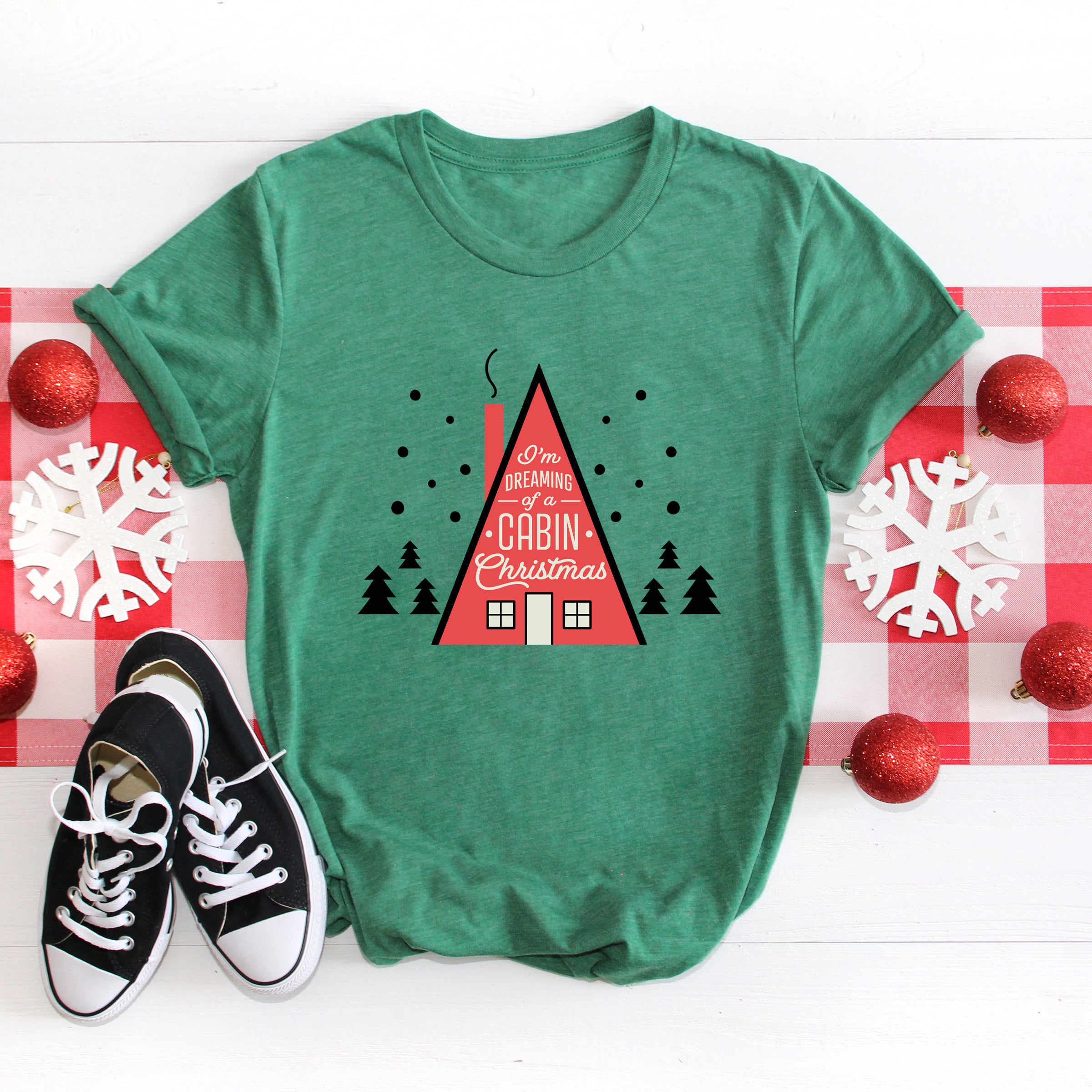 Cabin Christmas | Short Sleeve Crewneck