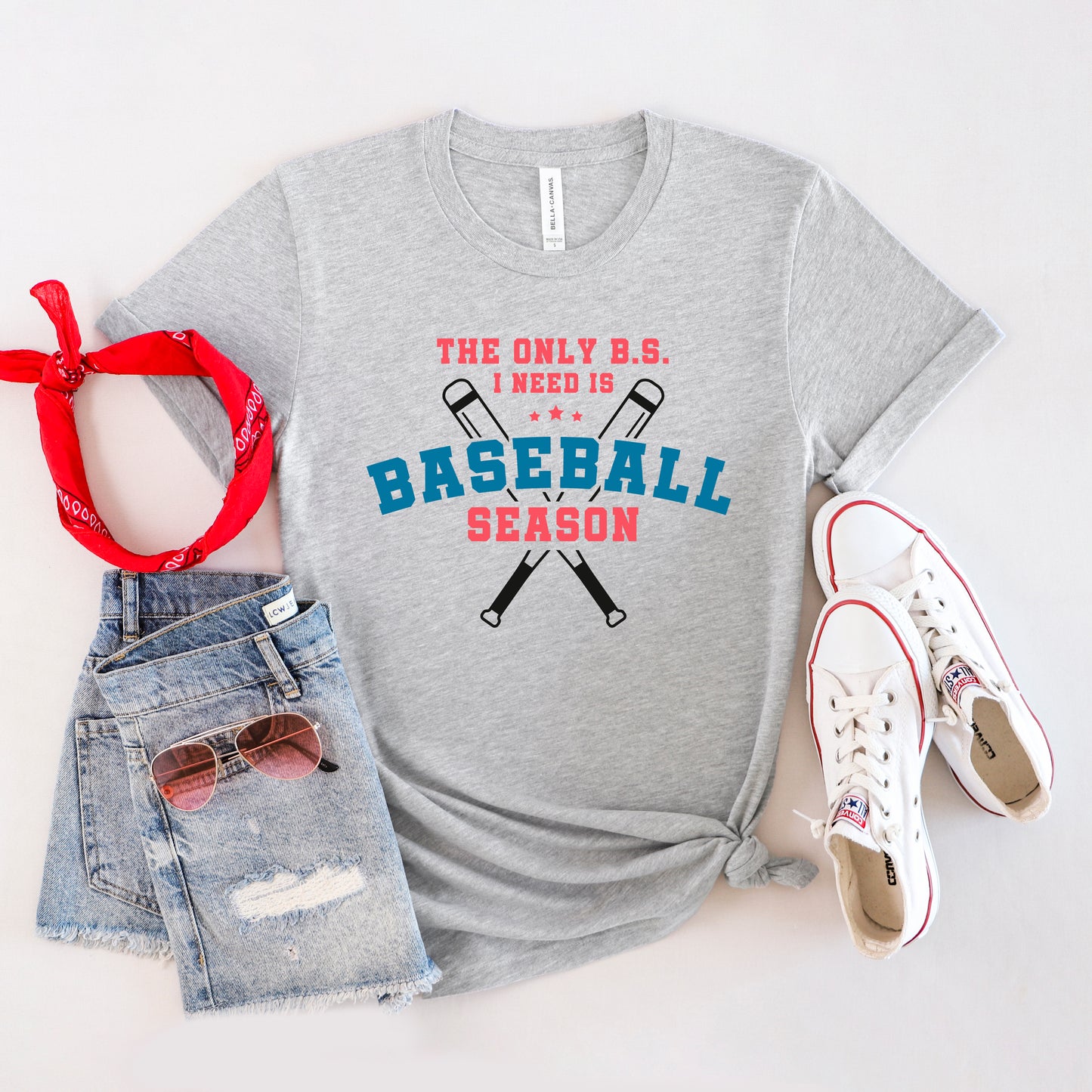 Baseball Season Bats | Short Sleeve Graphic Tee