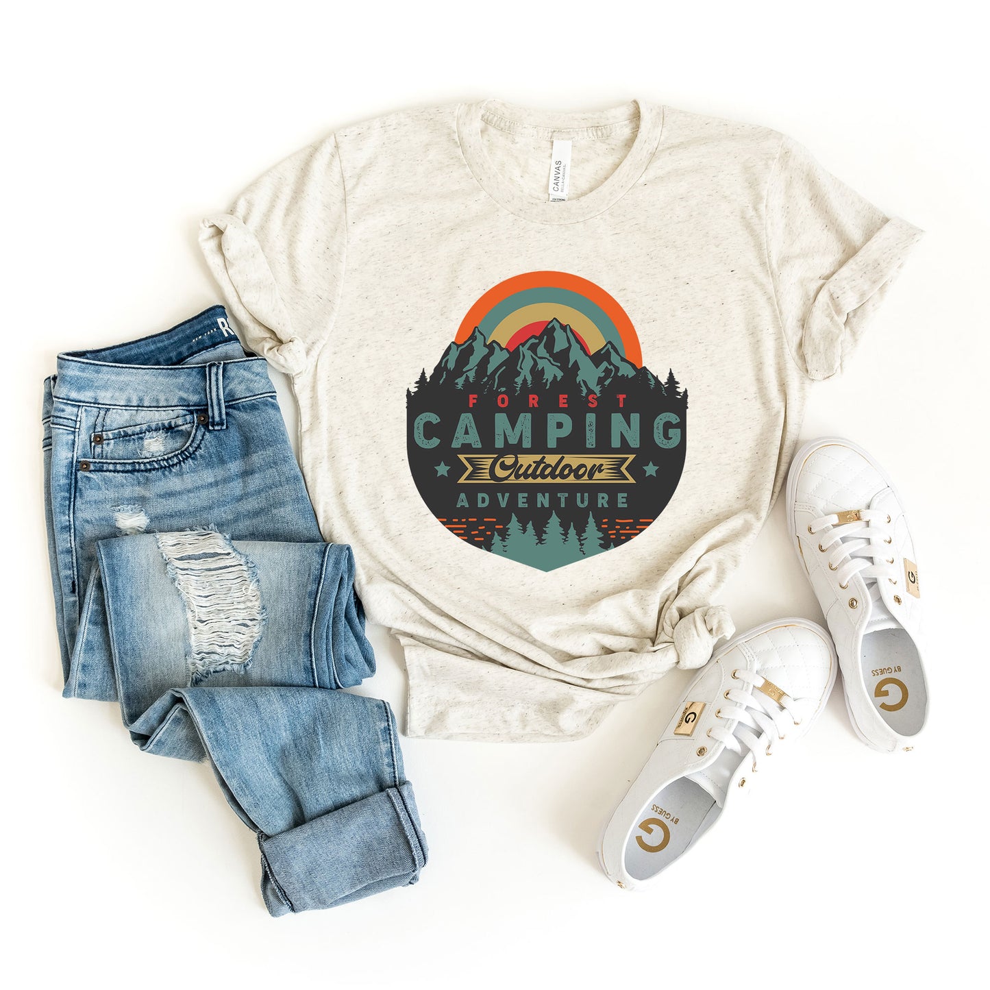 Forest Camping Badge | Short Sleeve Graphic Tee