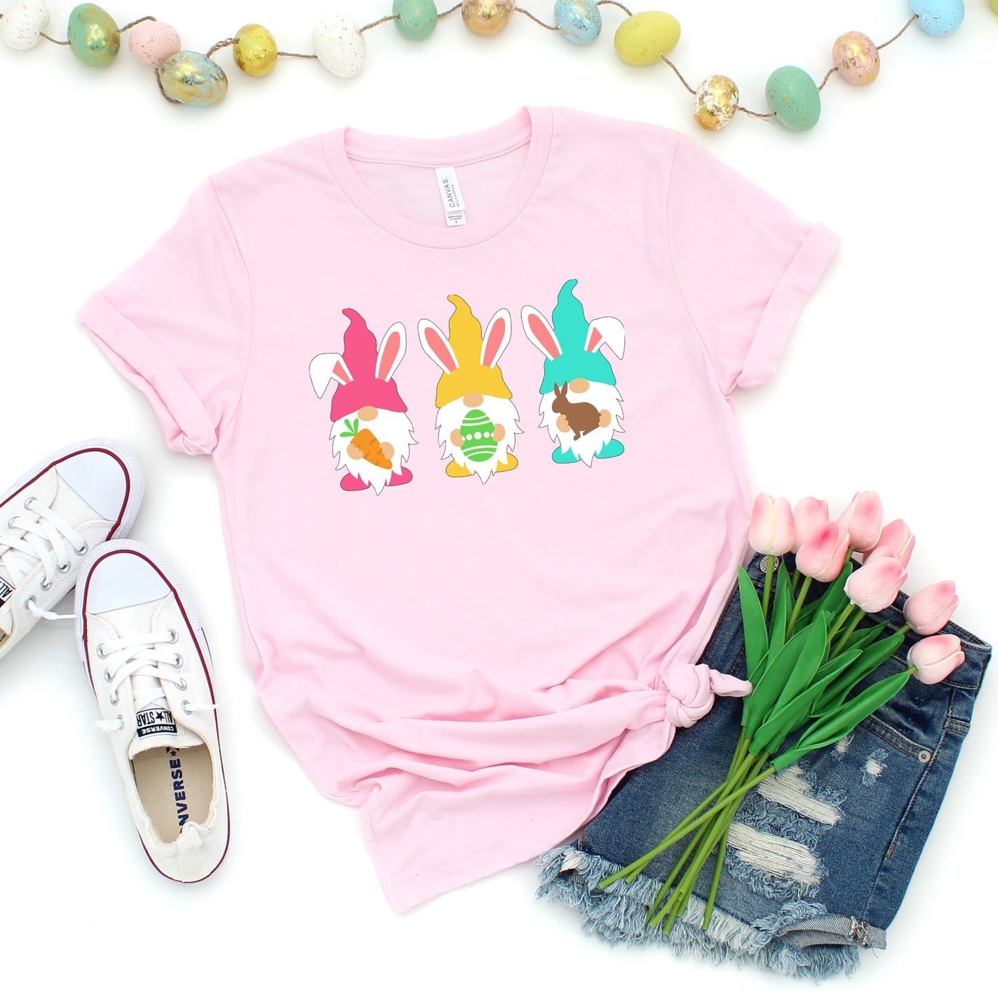 Easter Gnomes | Short Sleeve Graphic Tee