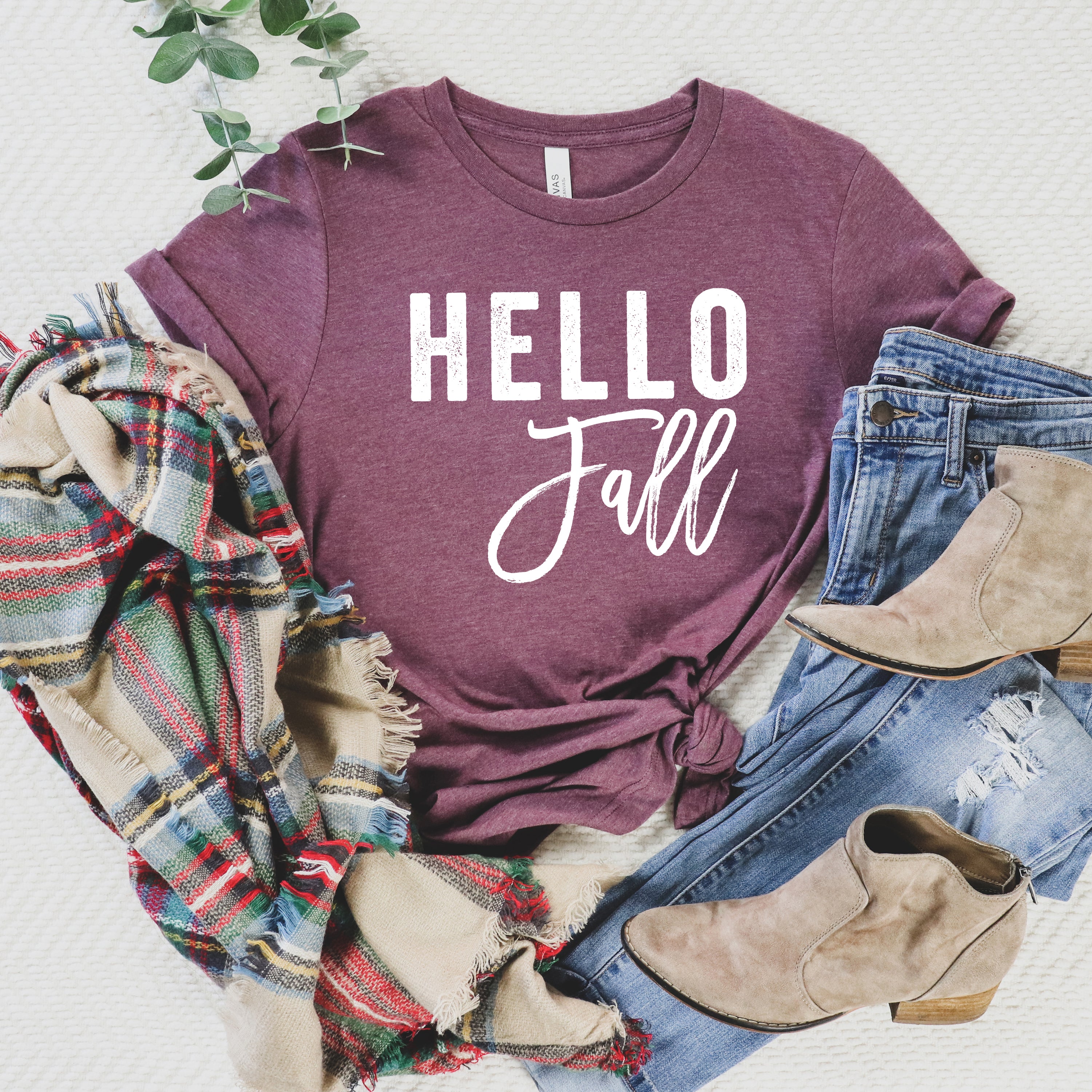 Hello Fall  | Short Sleeve Graphic Tee