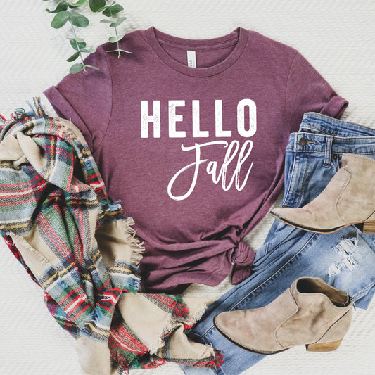 Clearance Hello Fall  | Short Sleeve Graphic Tee