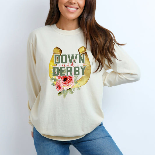 Down And Derby | Garment Dyed Long Sleeve