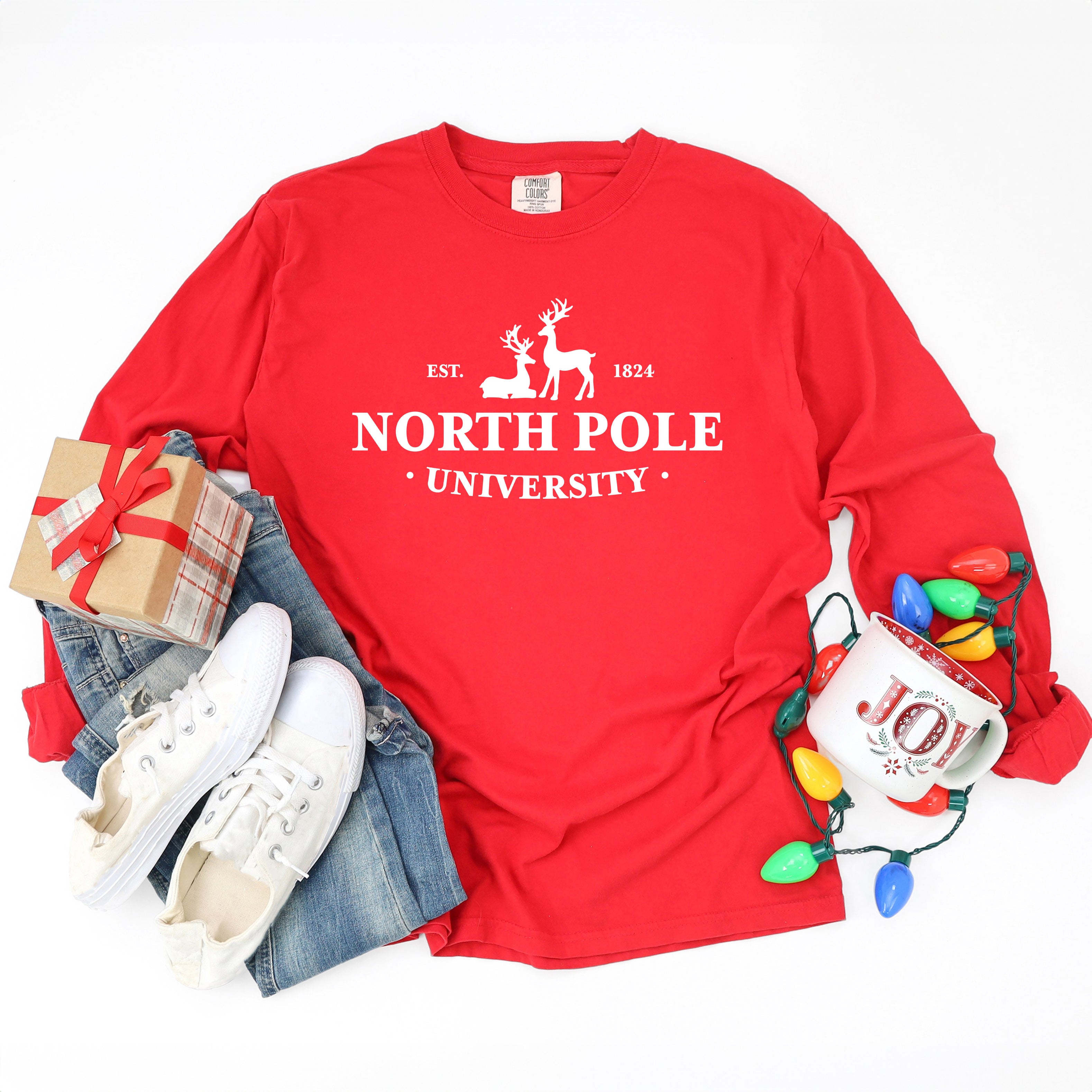 North Pole University | Garment Dyed Long Sleeve