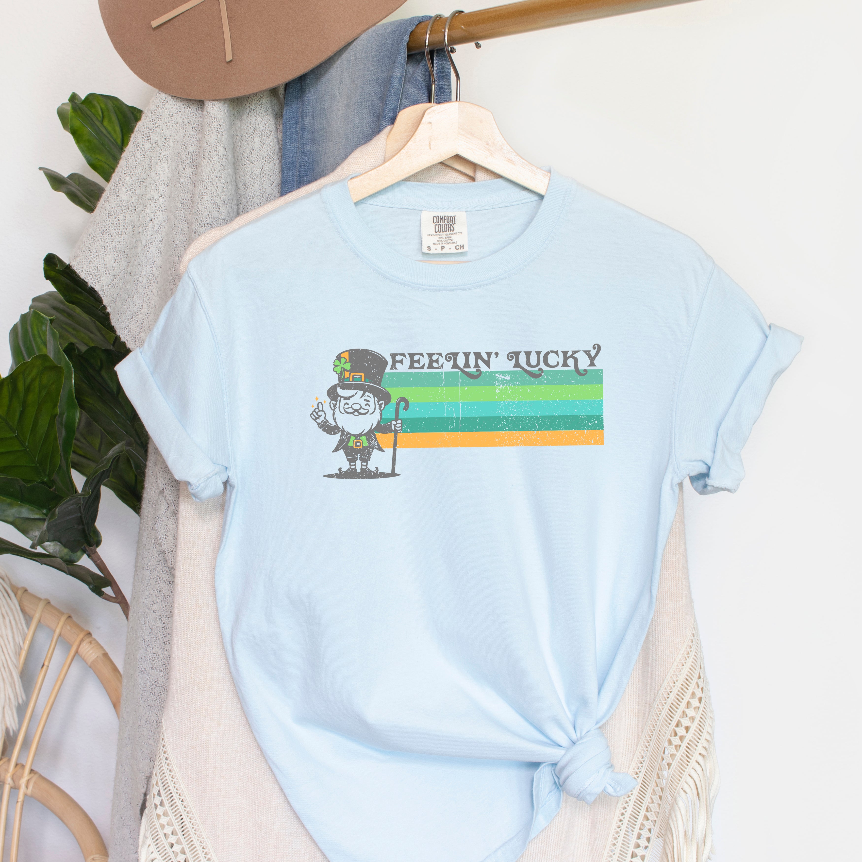 Feelin' Lucky Leprechaun  | Garment Dyed Tee