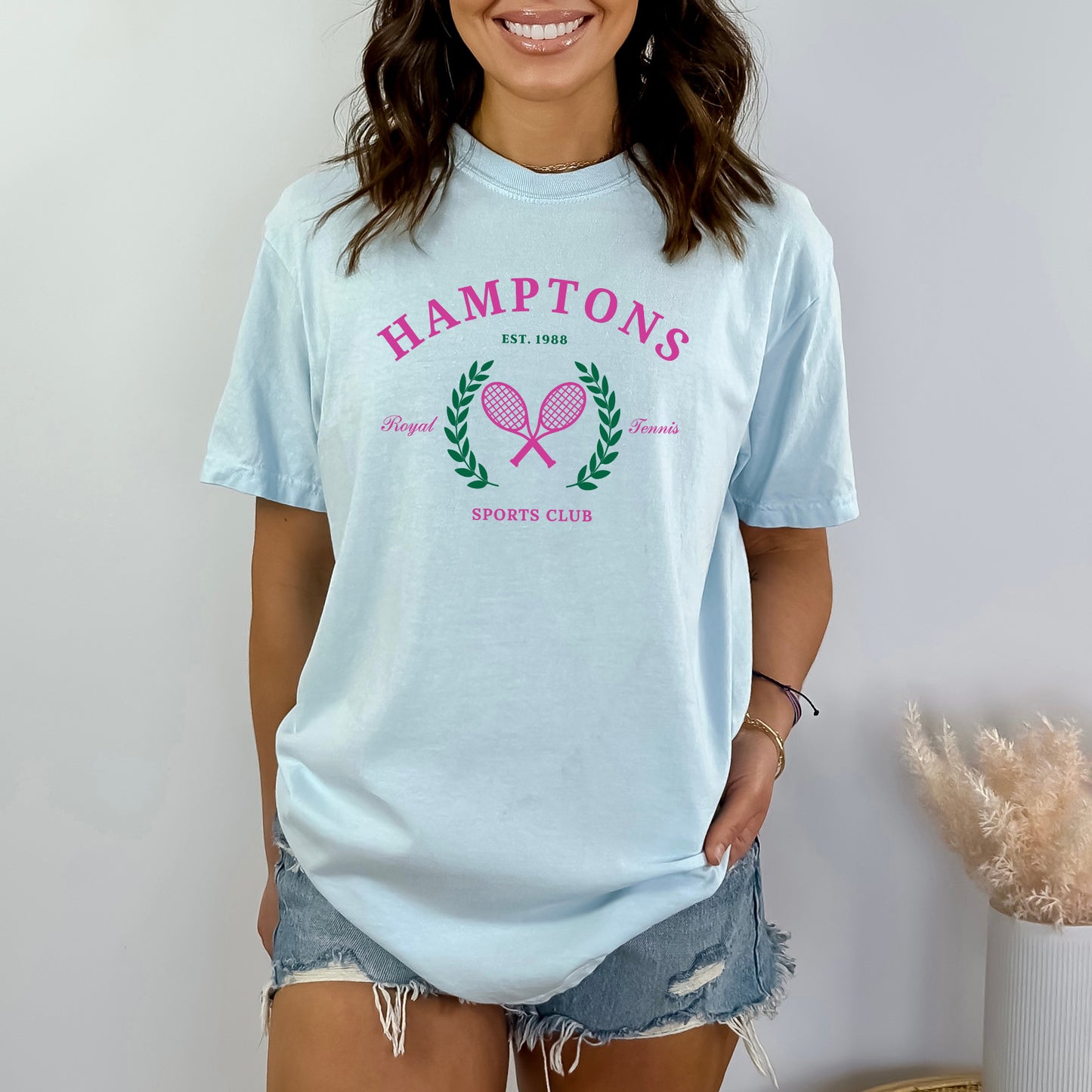 Hamptons Sports Club Tennis | Garment Dyed Short Sleeve Tee