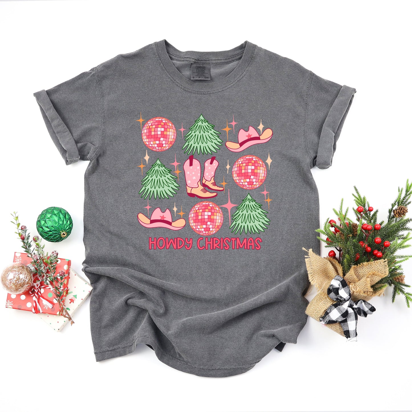 Clearance Cowgirl Christmas Chart | Garment Dyed Tee