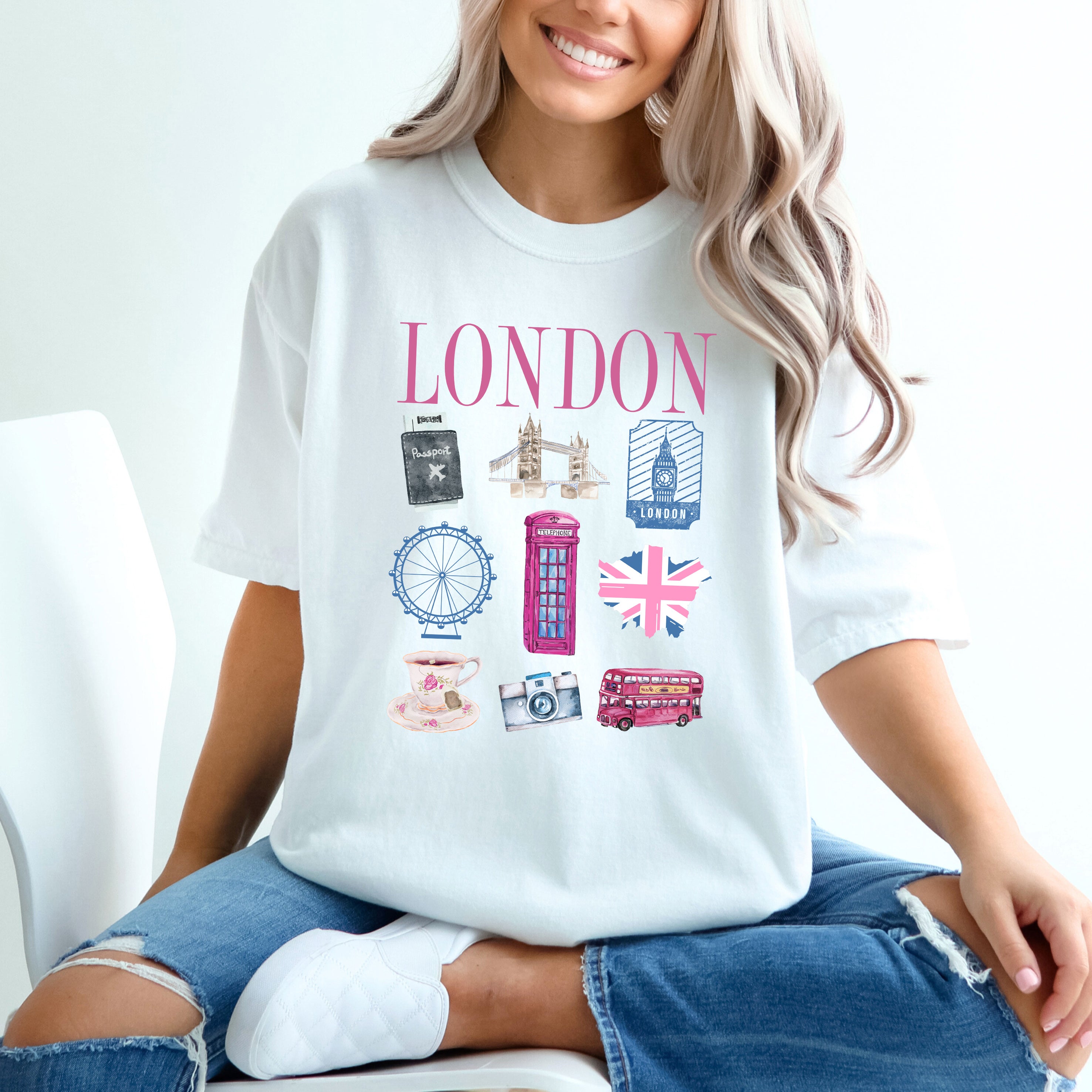 London Travel Chart | Garment Dyed Tee