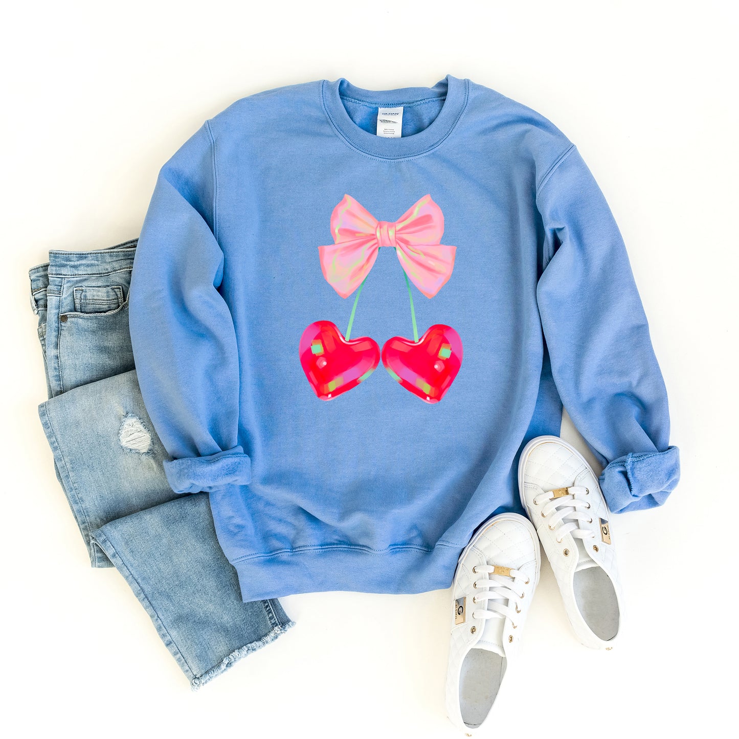 Heart Cherries Coquette | Sweatshirt