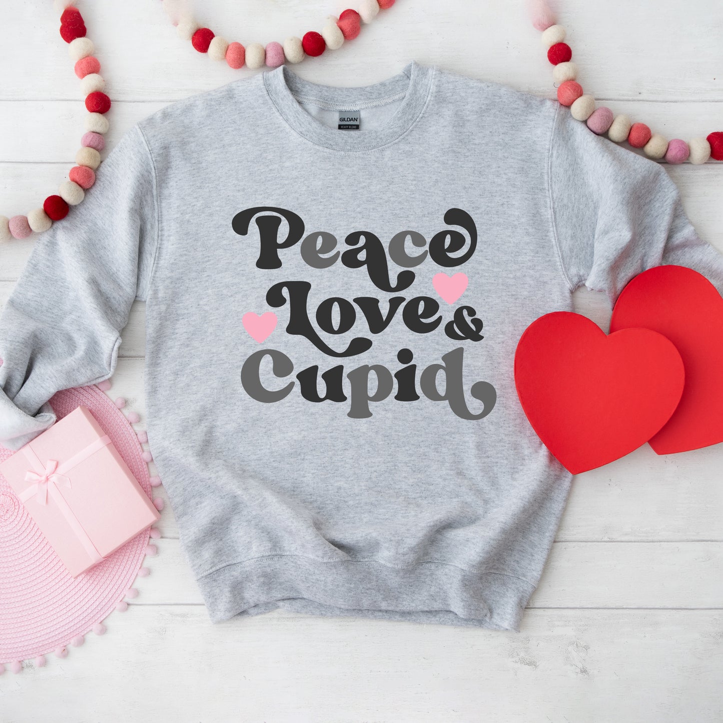 Peace Love And Cupid | Sweatshirt