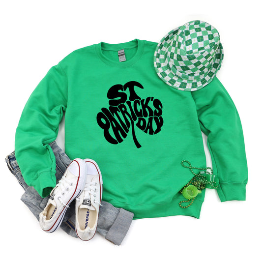 St. Patrick's Day Word Shamrock | Sweatshirt