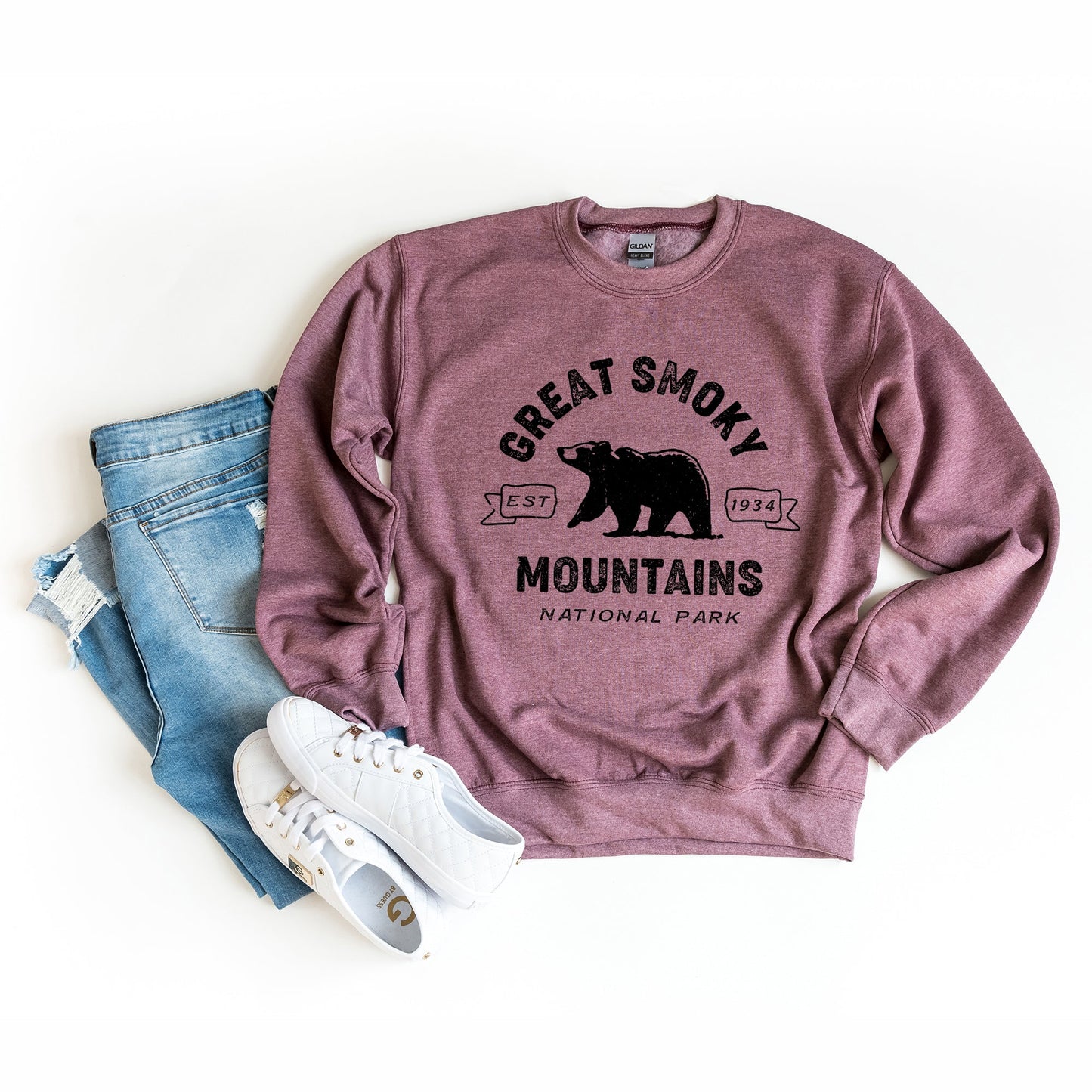 Clearance Vintage Great Smoky Mountains National Park | Sweatshirt