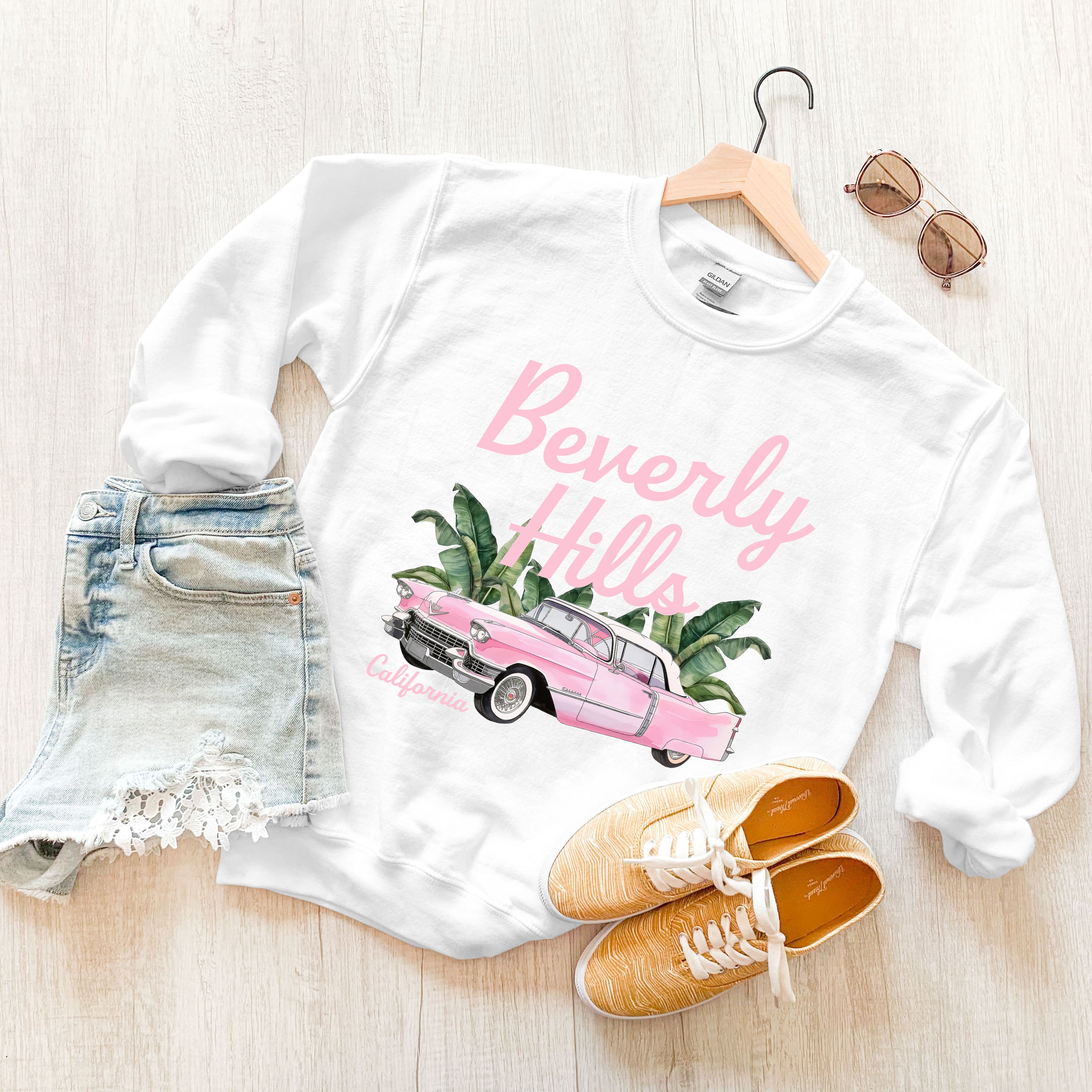 Beverly Hills Retro Car | Sweatshirt