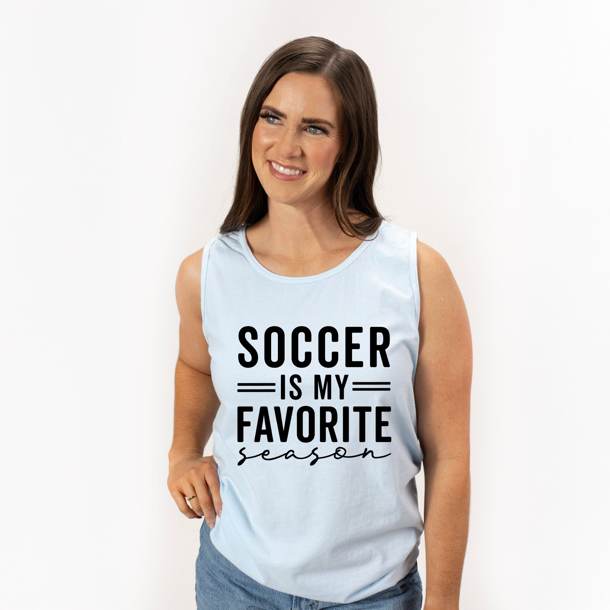 Soccer Is My Favorite Season | Garment Dyed Tank
