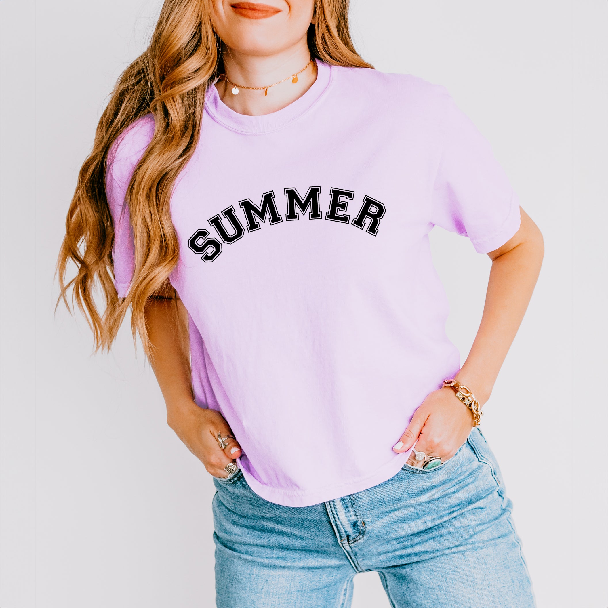 Summer Block | Relaxed Fit Cropped Tee
