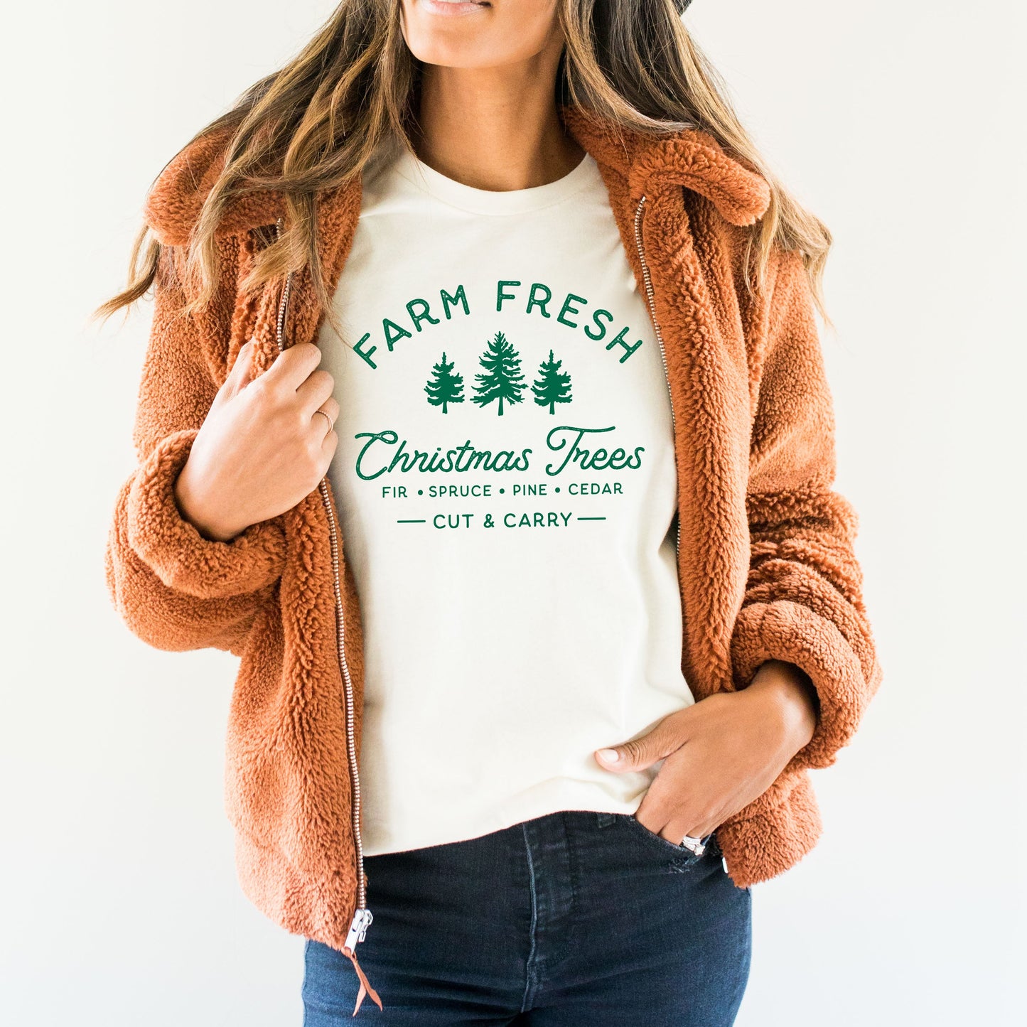Clearance Farm Fresh Christmas Trees | Short Sleeve Graphic Tee