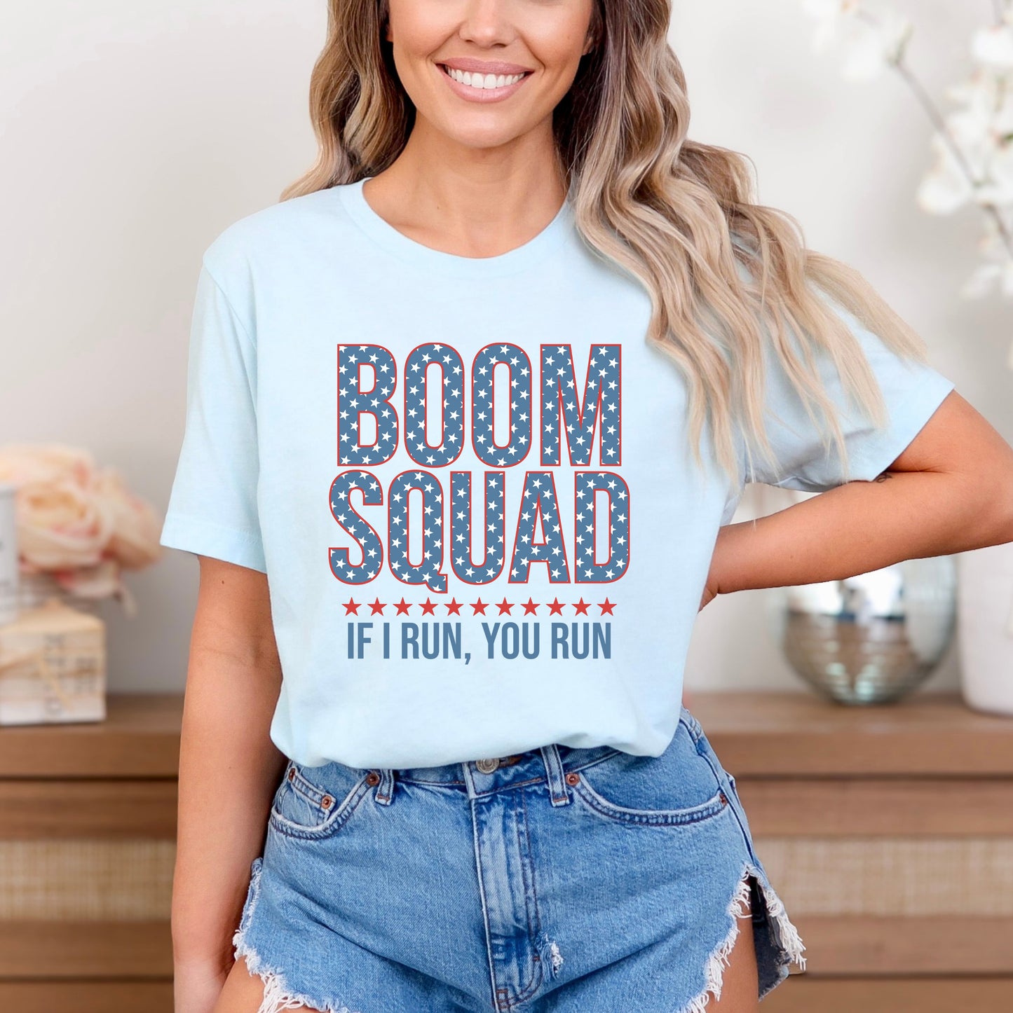 Boom Squad Varsity Stars | Short Sleeve Graphic Tee