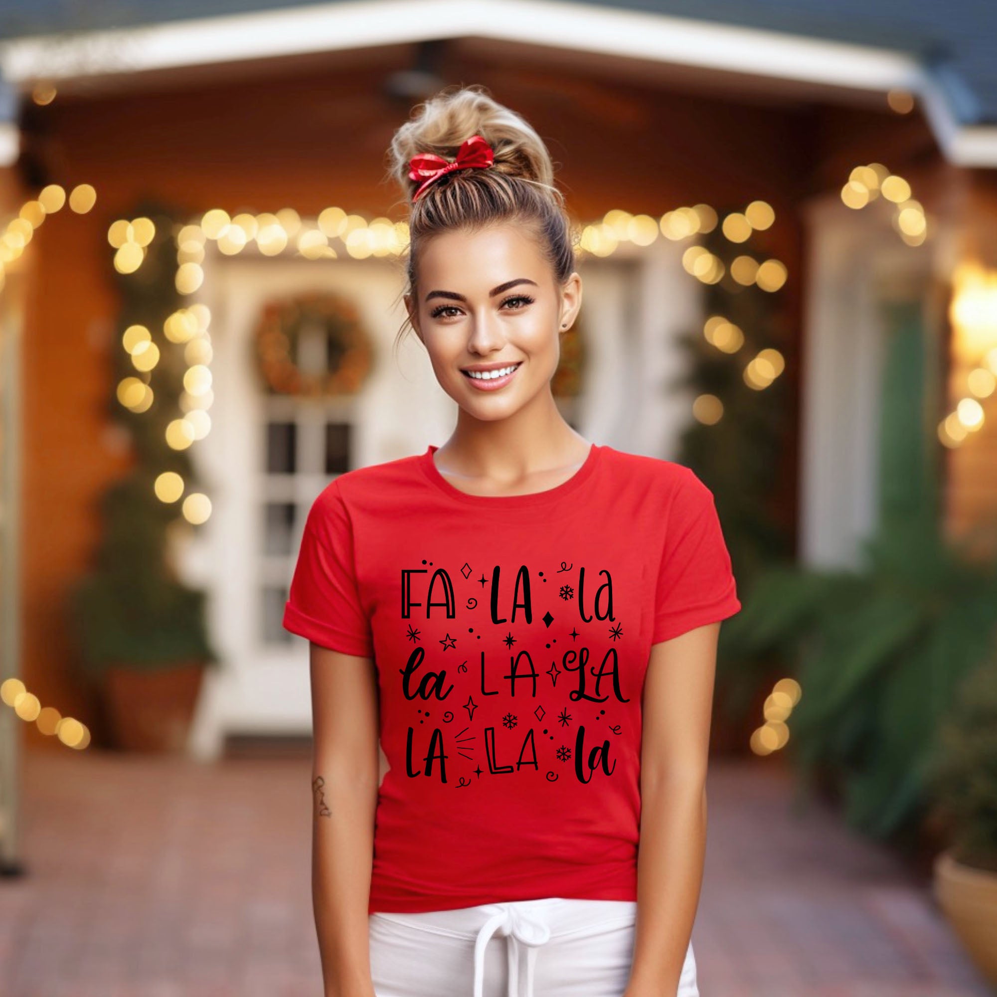 Fa La La Square | Short Sleeve Crewneck