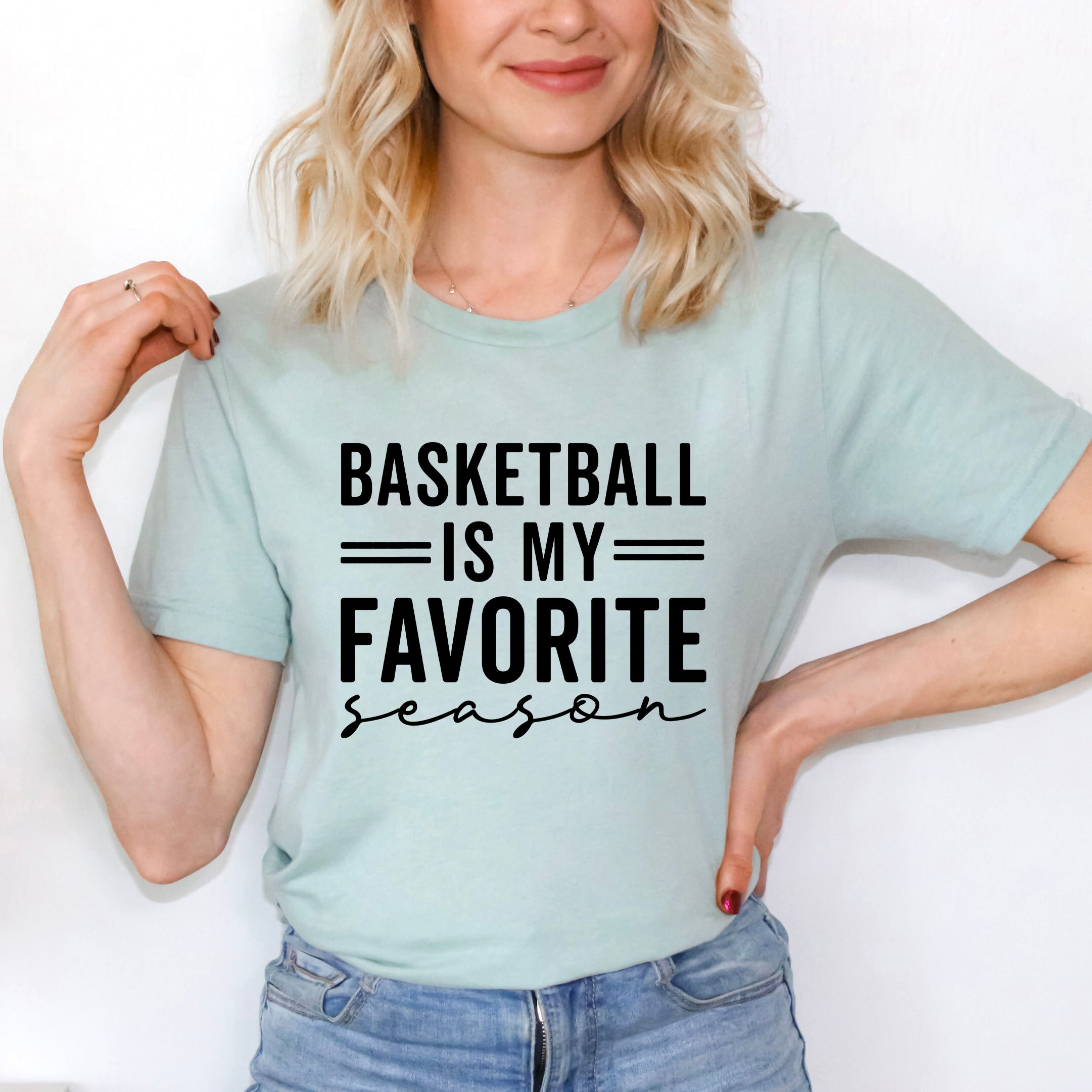 Basketball Is My Favorite Season | Short Sleeve Graphic Tee