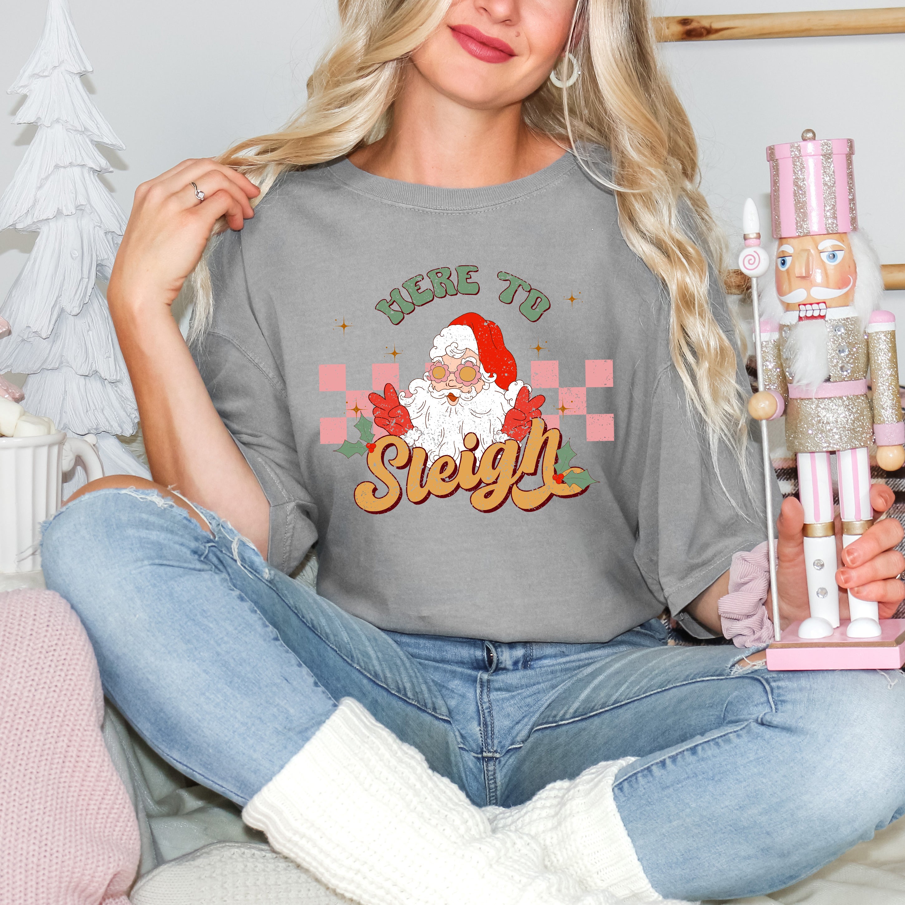 Here To Sleigh | Garment Dyed Tee