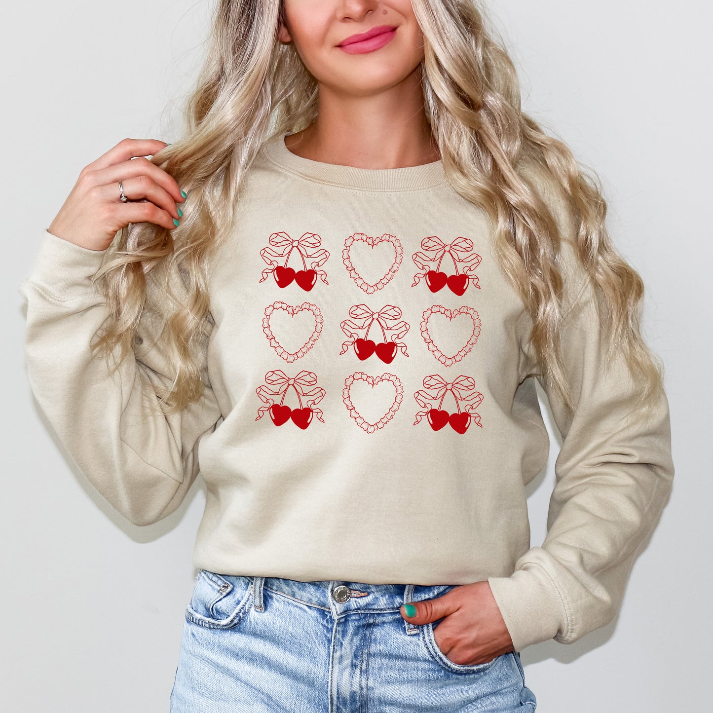 Ruffle Heart Coquette Chart | Sweatshirt