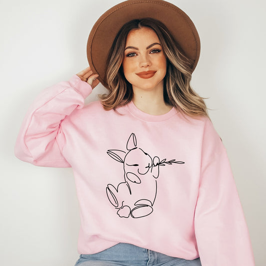 Hand Drawn Bunny| Sweatshirt