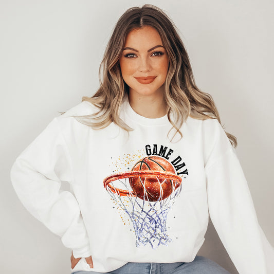 Basketball Game Day Hoop | Sweatshirt