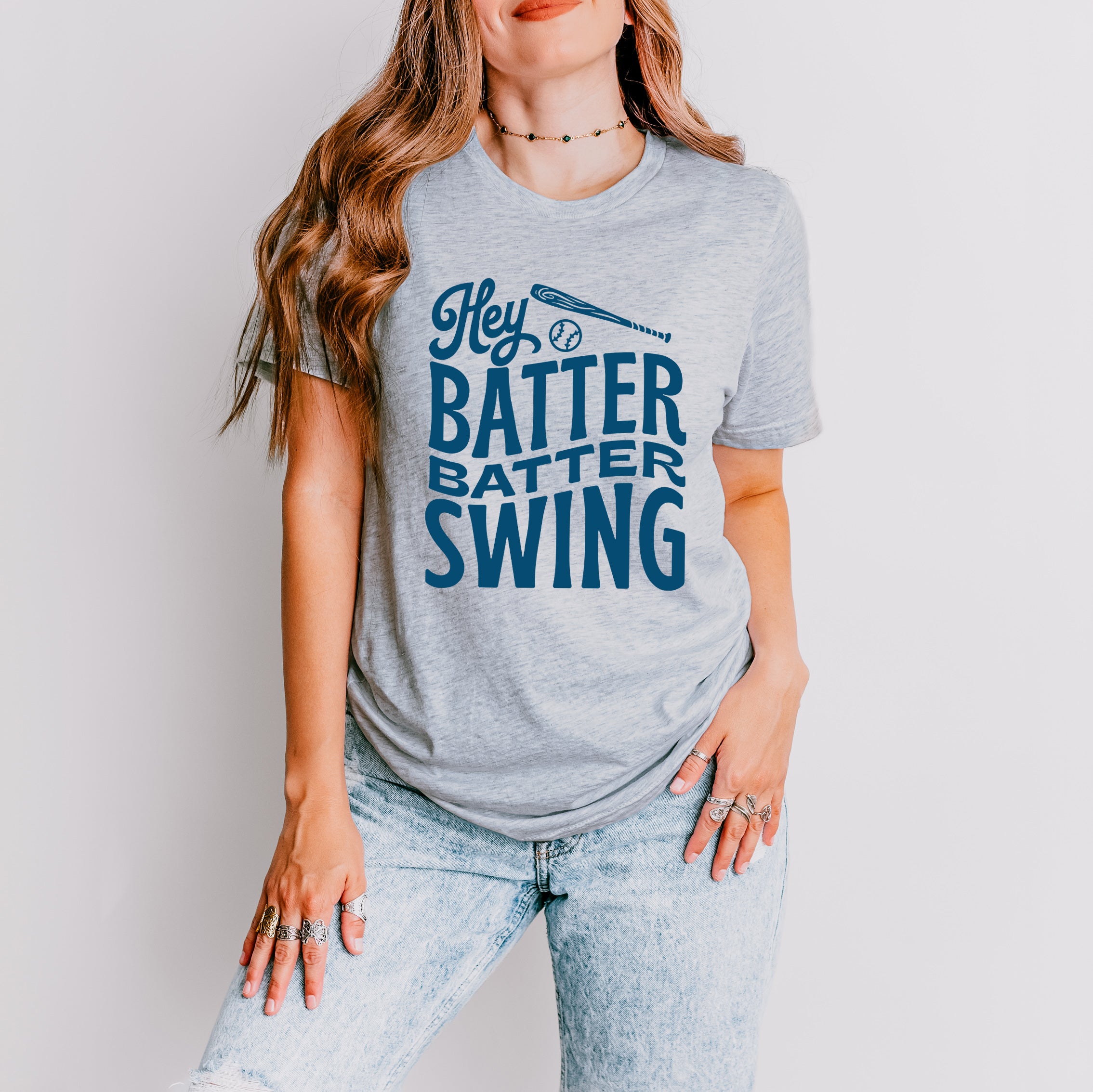 Hey Batter Batter Wavy | Short Sleeve Graphic Tee